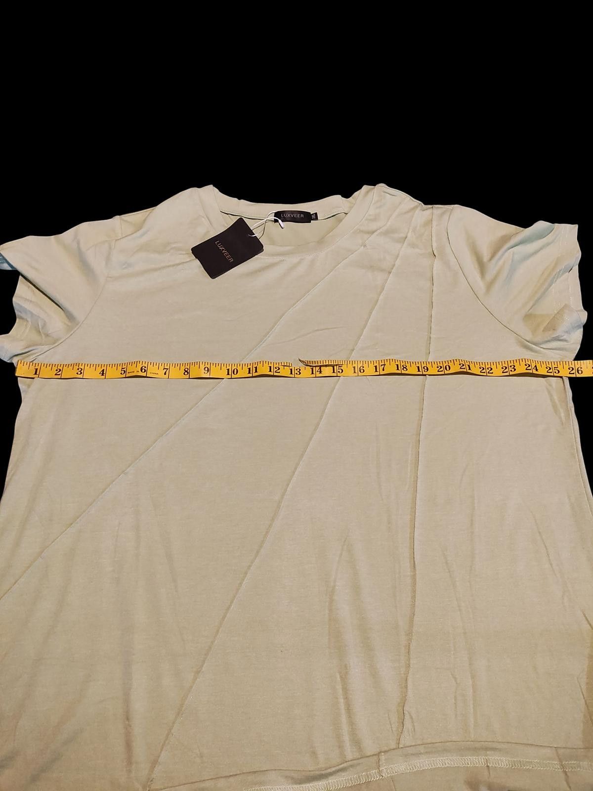 Other Luxveer Light Green Short Sleeve Women's T-Shirt Size 3XL / US 20-22 - 8 Thumbnail