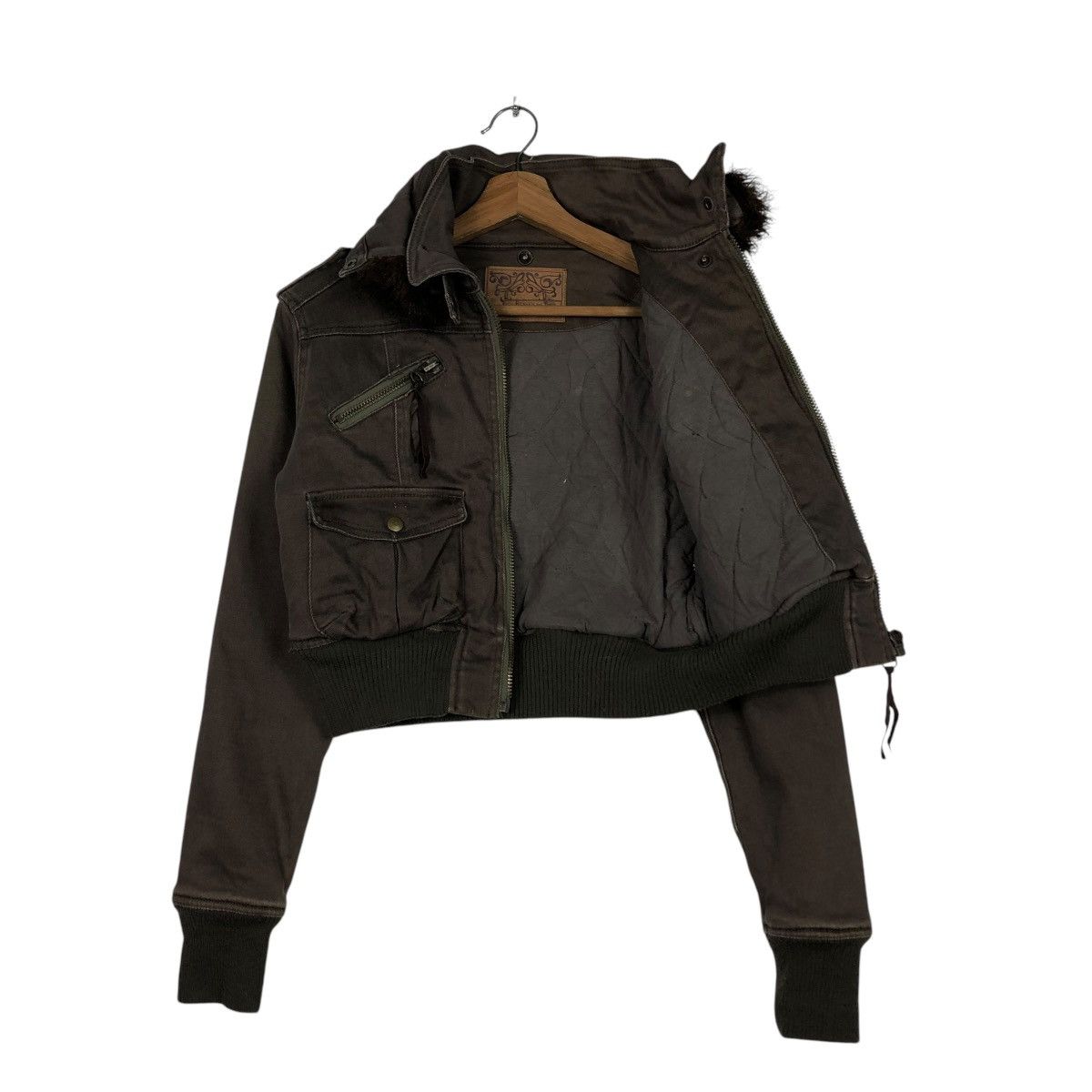 Hysteric Glamour 🔥VINTAGE CROPPED BOMBER BIKER JACKET HEAVEN AND EARTH Size US S / EU 44-46 / 1 - 13 Thumbnail