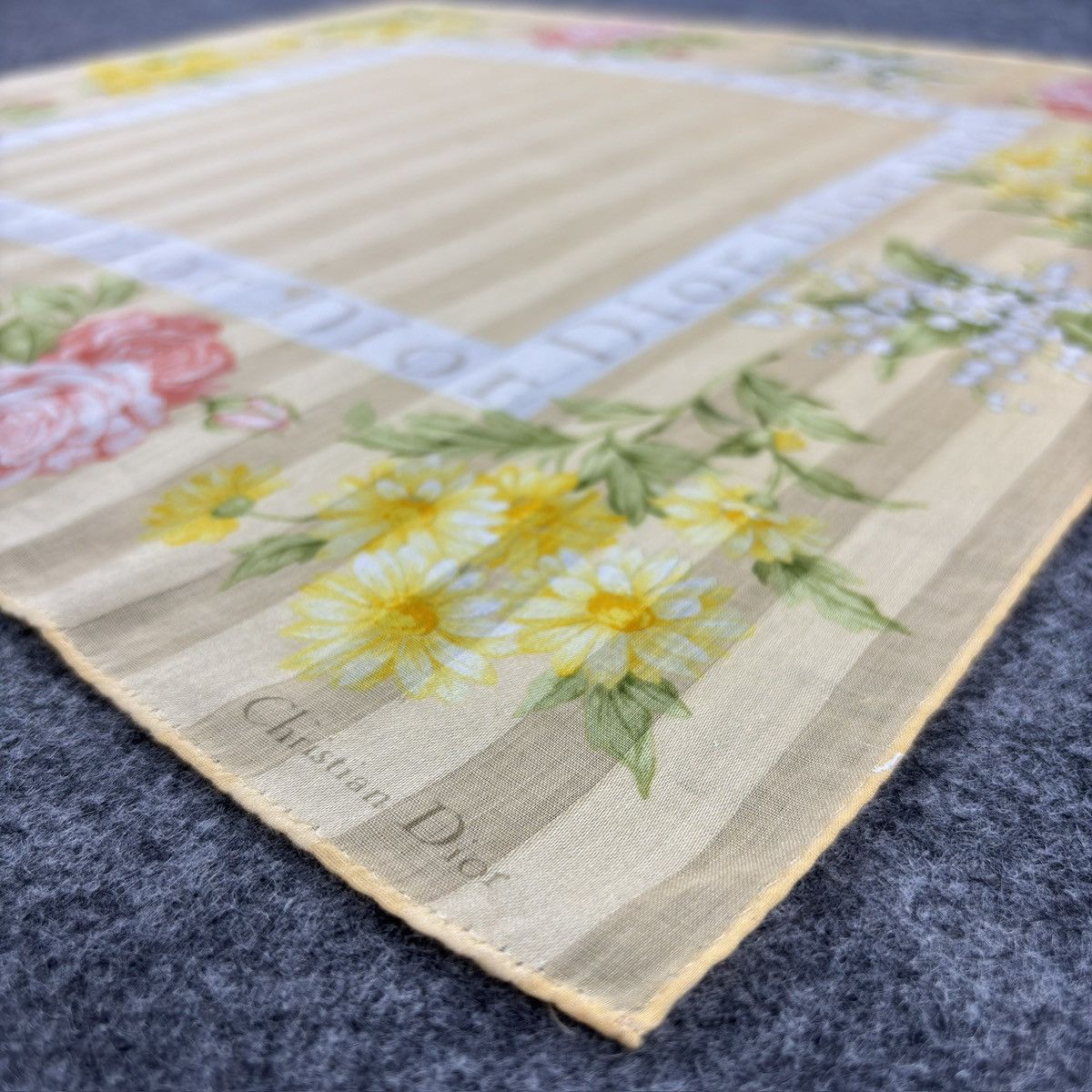 Christian Dior Monsieur × Vintage Handkerchief # E049 # Bandana # Neckerchief Size ONE SIZE - 6 Thumbnail