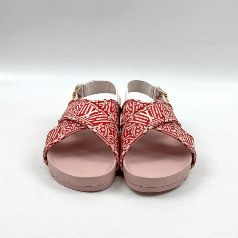 Louis Vuitton Louis Vuitton One-Strap Flat Sandals Size US 12 / IT 42 - 2 Thumbnail