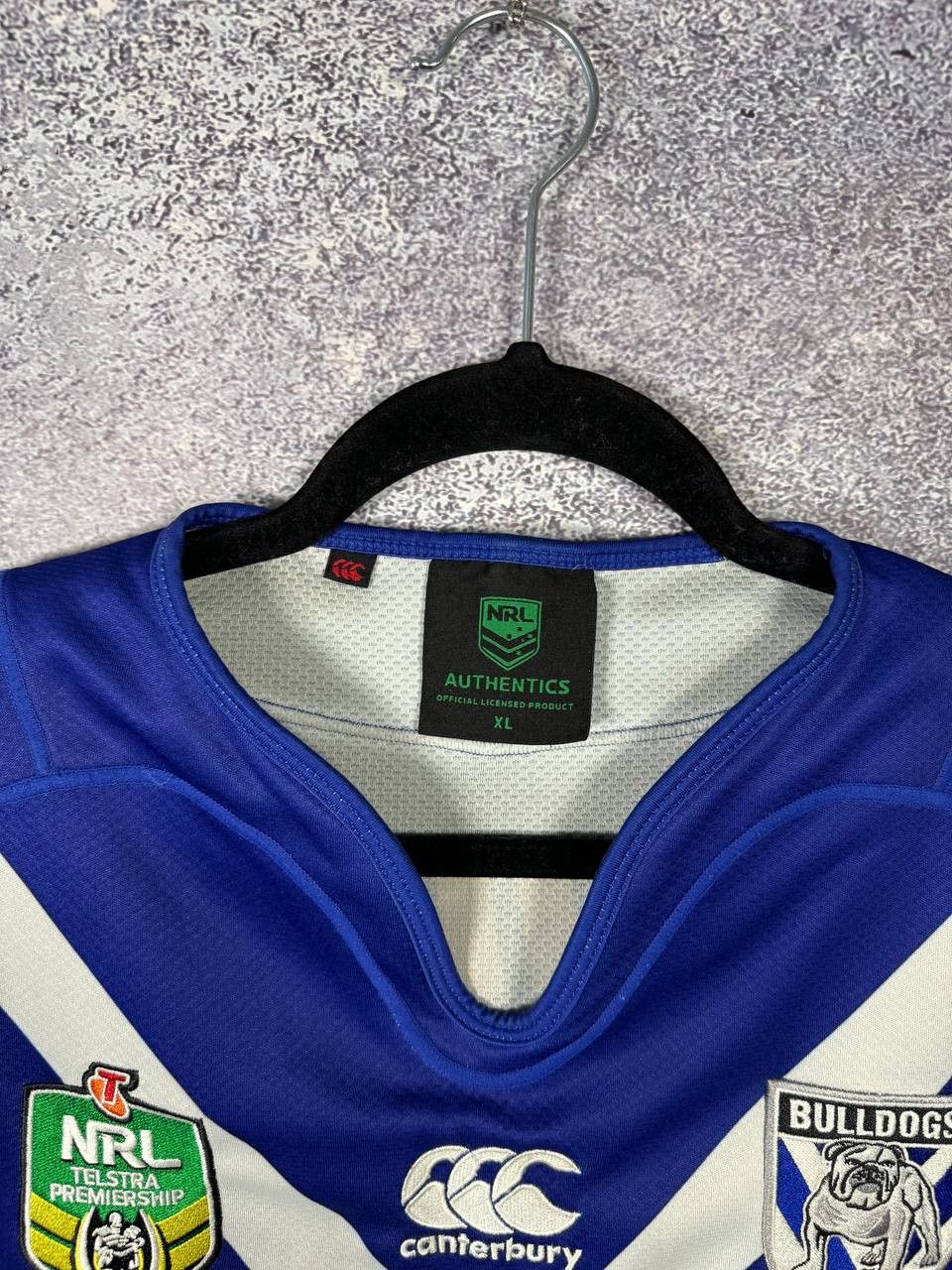 Canterbury of New Zealand Bulldogs 2017 Home Rugby League Jersey NRL Canterbury XL Size US XL / EU 56 / 4 - 11 Thumbnail