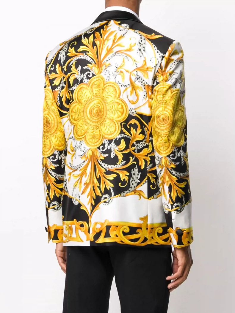 Versace Versace Baroque print wide men's suit Size US L / EU 52-54 / 3 - 2 Thumbnail