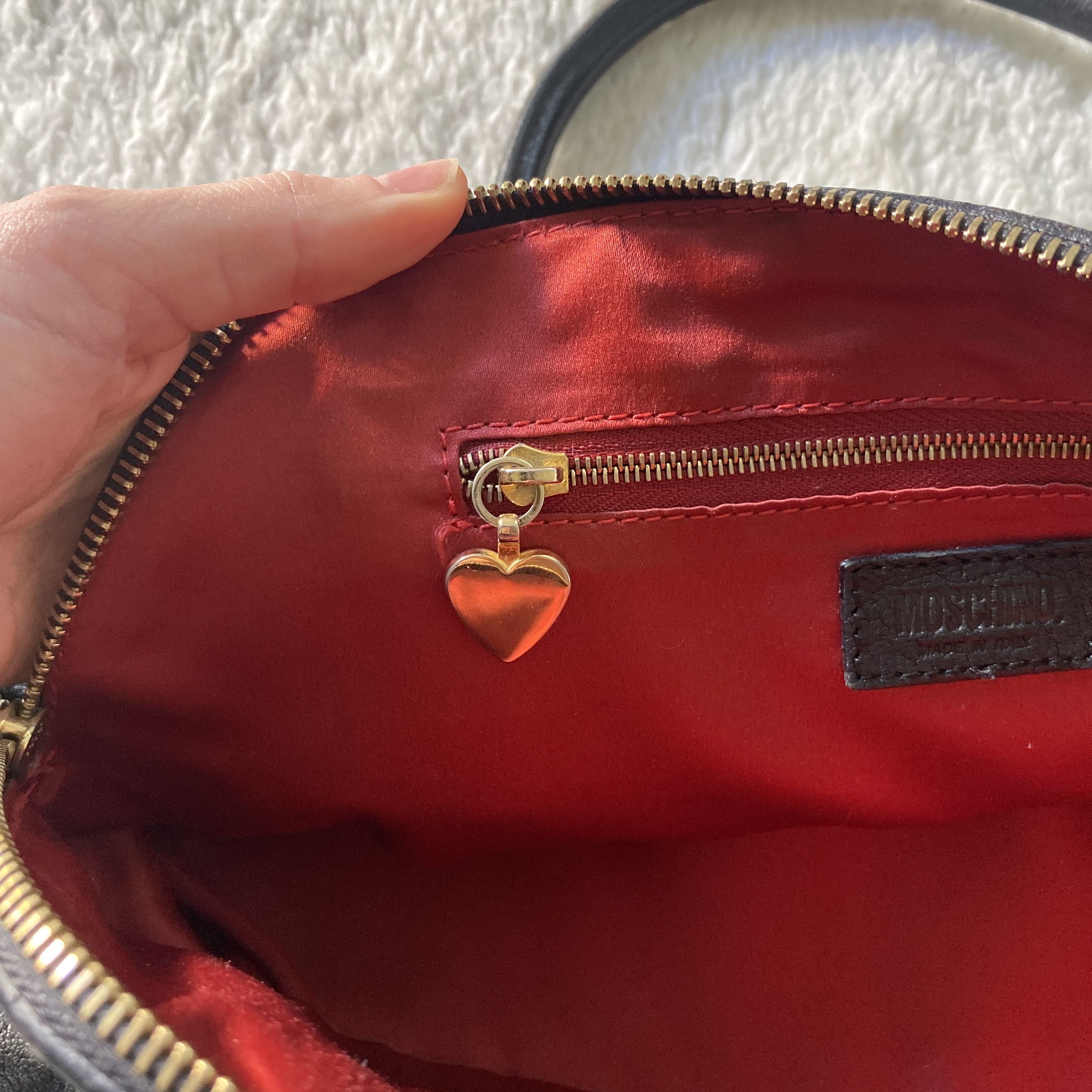 Moschino Vintage Moschino Black Leather Shoulder Bag Size ONE SIZE - 12 Thumbnail