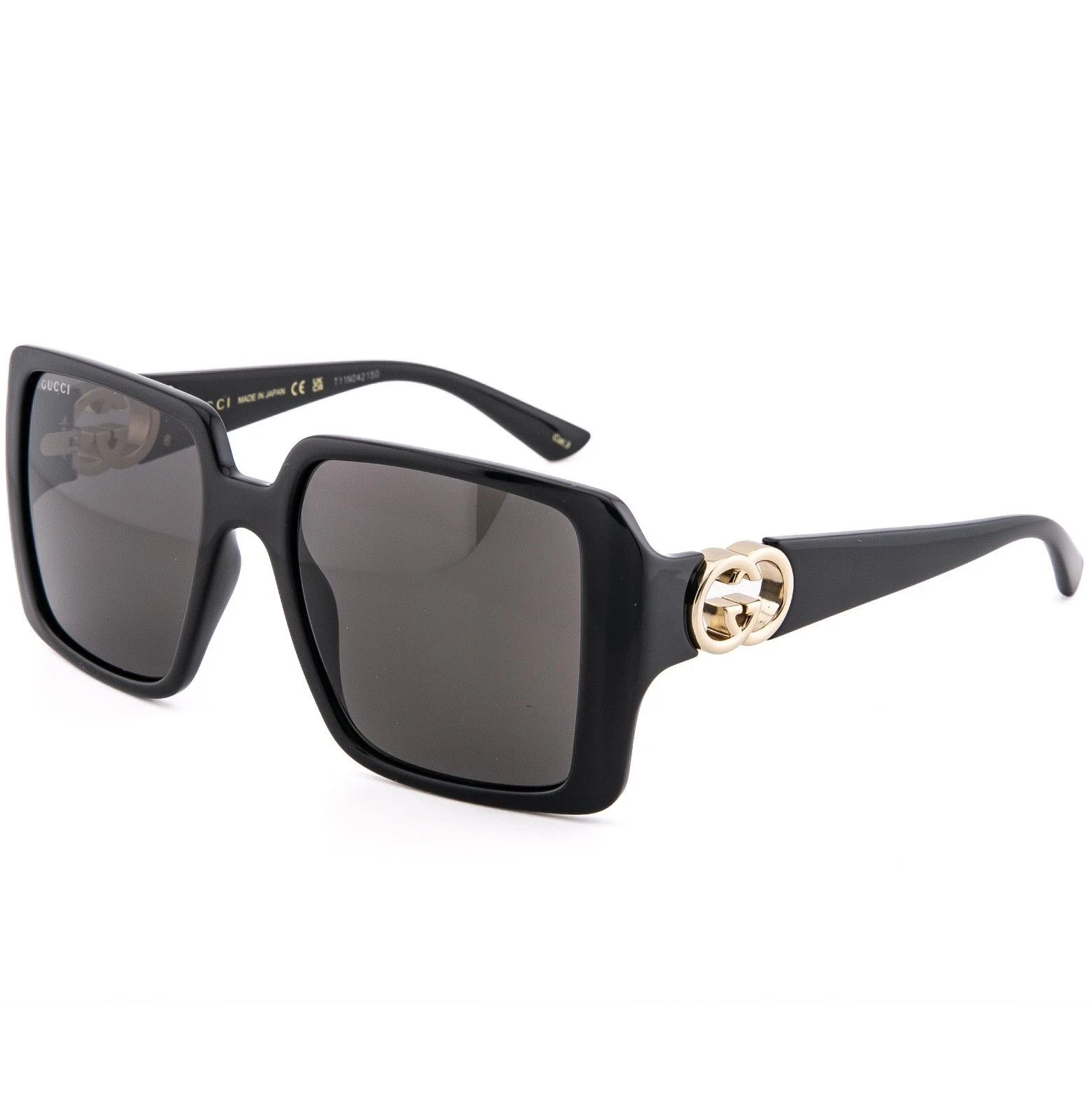 Gucci GUCCI GG1692S Black Geometric 1692 GG Fashion Sunglasses 001 Size ONE SIZE - 5 Thumbnail