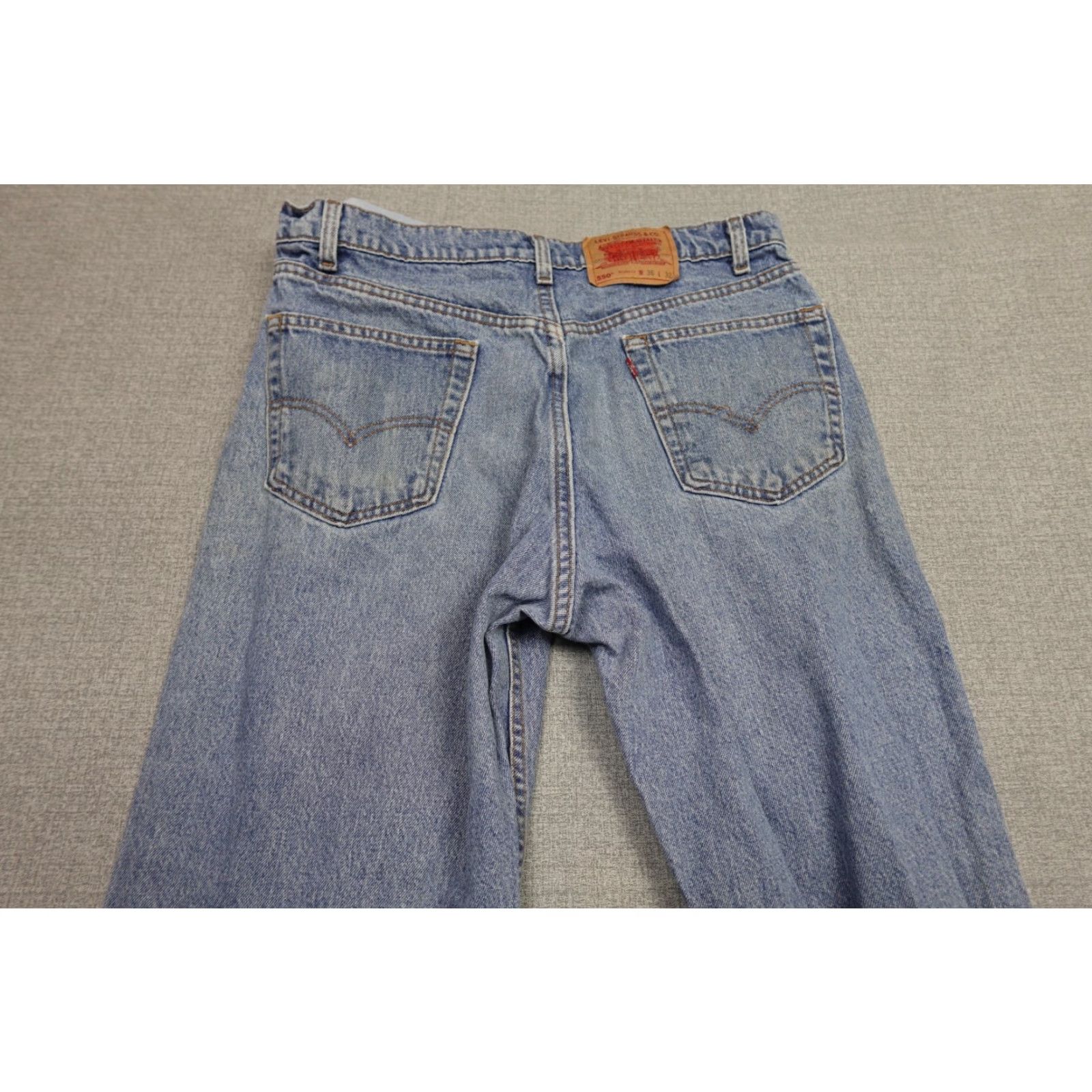 Levi's Vintage Levi's 550 Jeans Mens 36x32 Blue Relaxed Fit Straight Rancher Cowboy Jeans Size US 36 / EU 52 - 5 Thumbnail