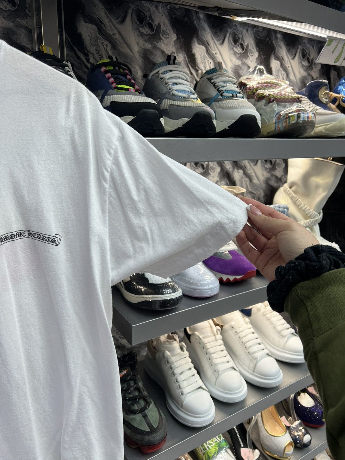 Chrome Hearts Chrome Hearts Las Vegas White Tee Size US L / EU 52-54 / 3 - 4 Thumbnail