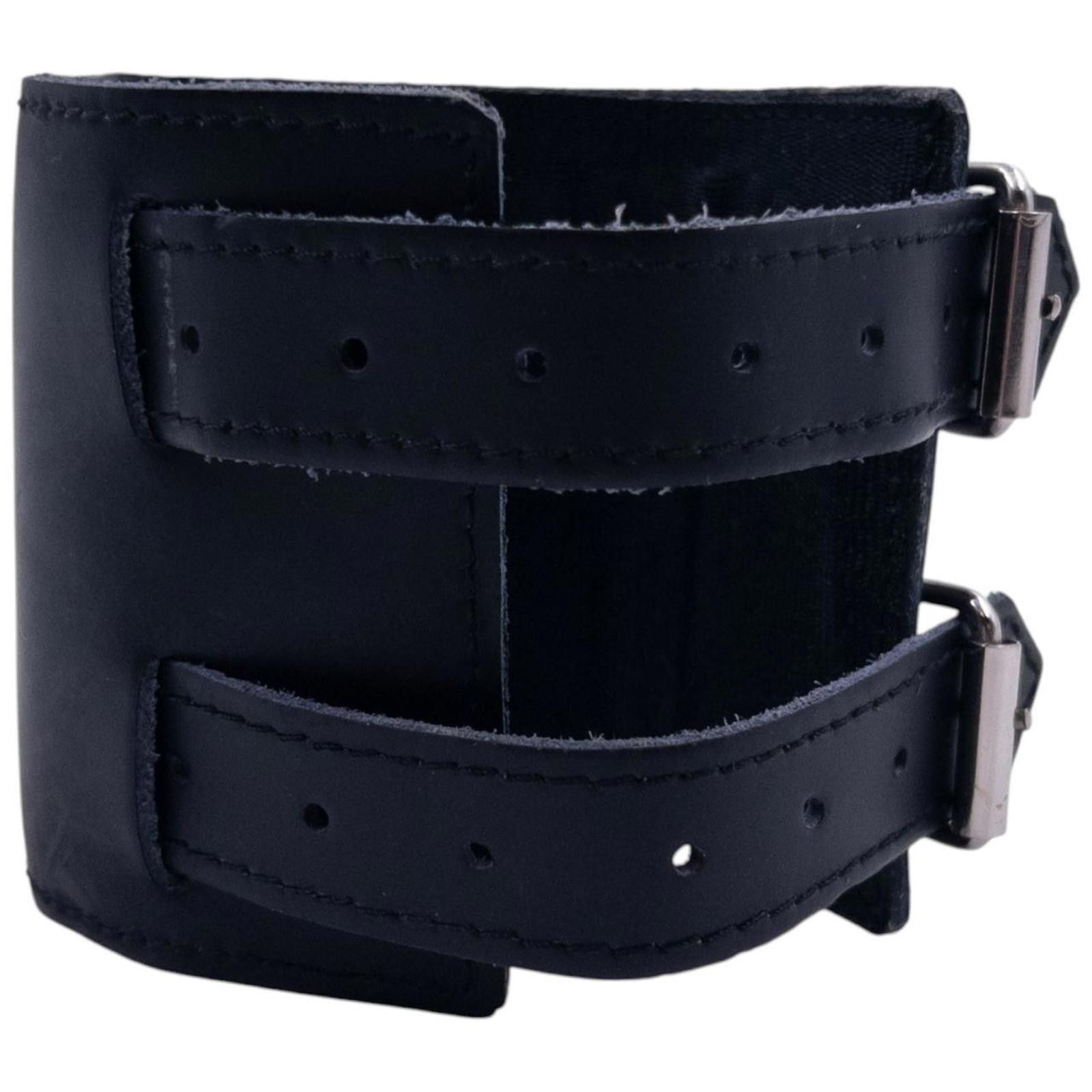 Jean Paul Gaultier Vintage Jean Paul Gaultier Leather Wrist Cuff Size ONE SIZE - 4 Thumbnail