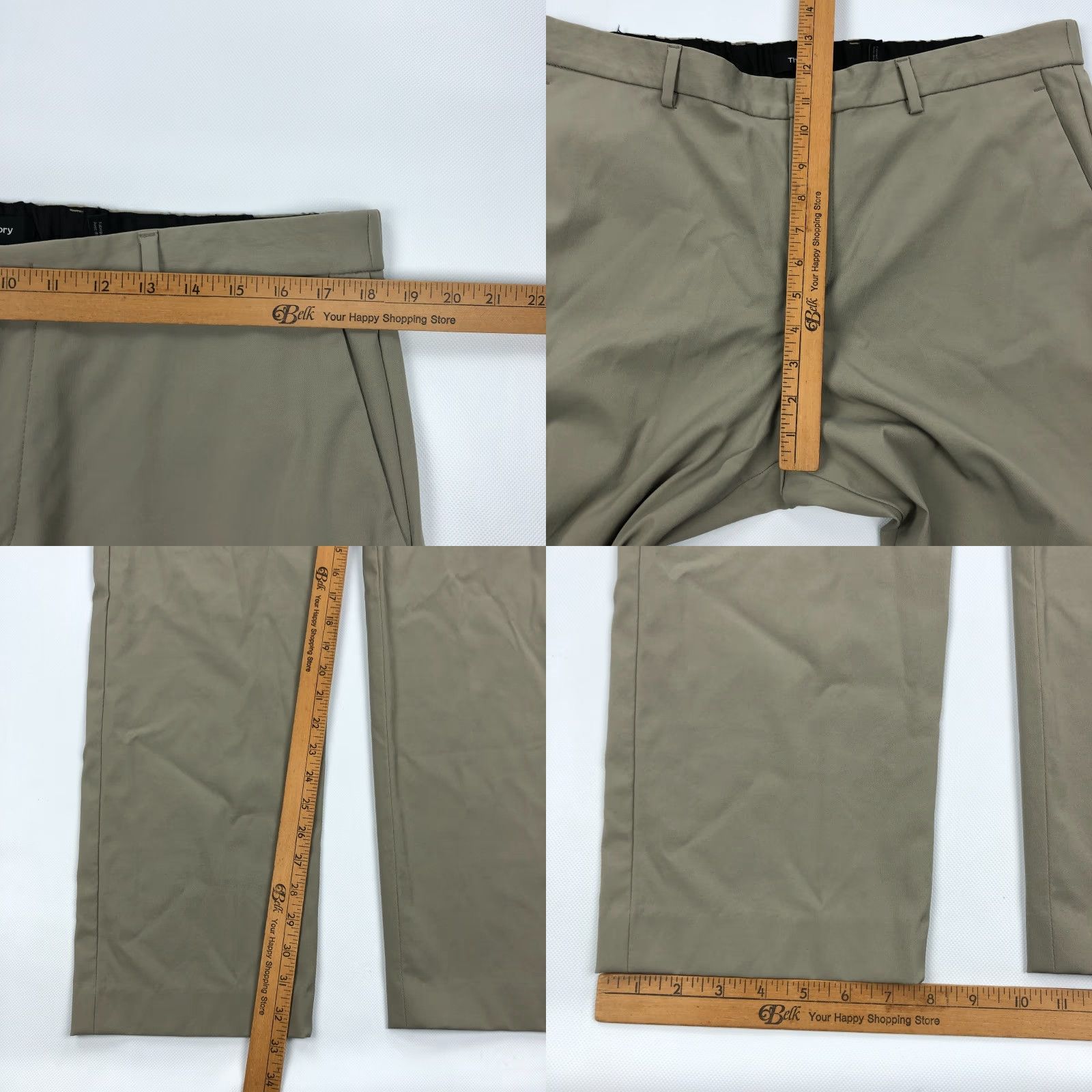 Theory Theory Pants Mens 38x34 Straight Chino Beige 5-Pocket Stretch Office Wear 9-5 Modern City Preppy Mens Size US 38 / EU 54 - 8 Thumbnail