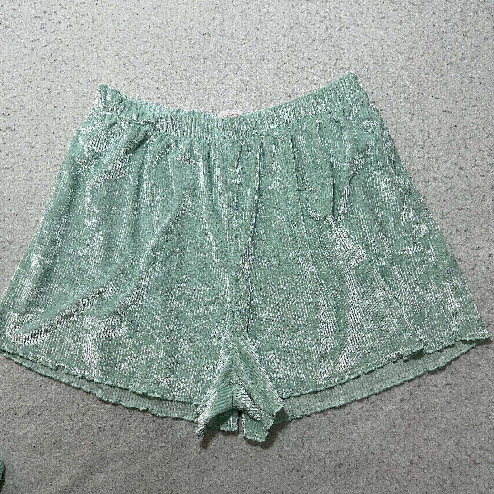 Other Colsie Pajama Set Medium Mint Green Tank Top Shorts Size ONE SIZE - 12 Thumbnail