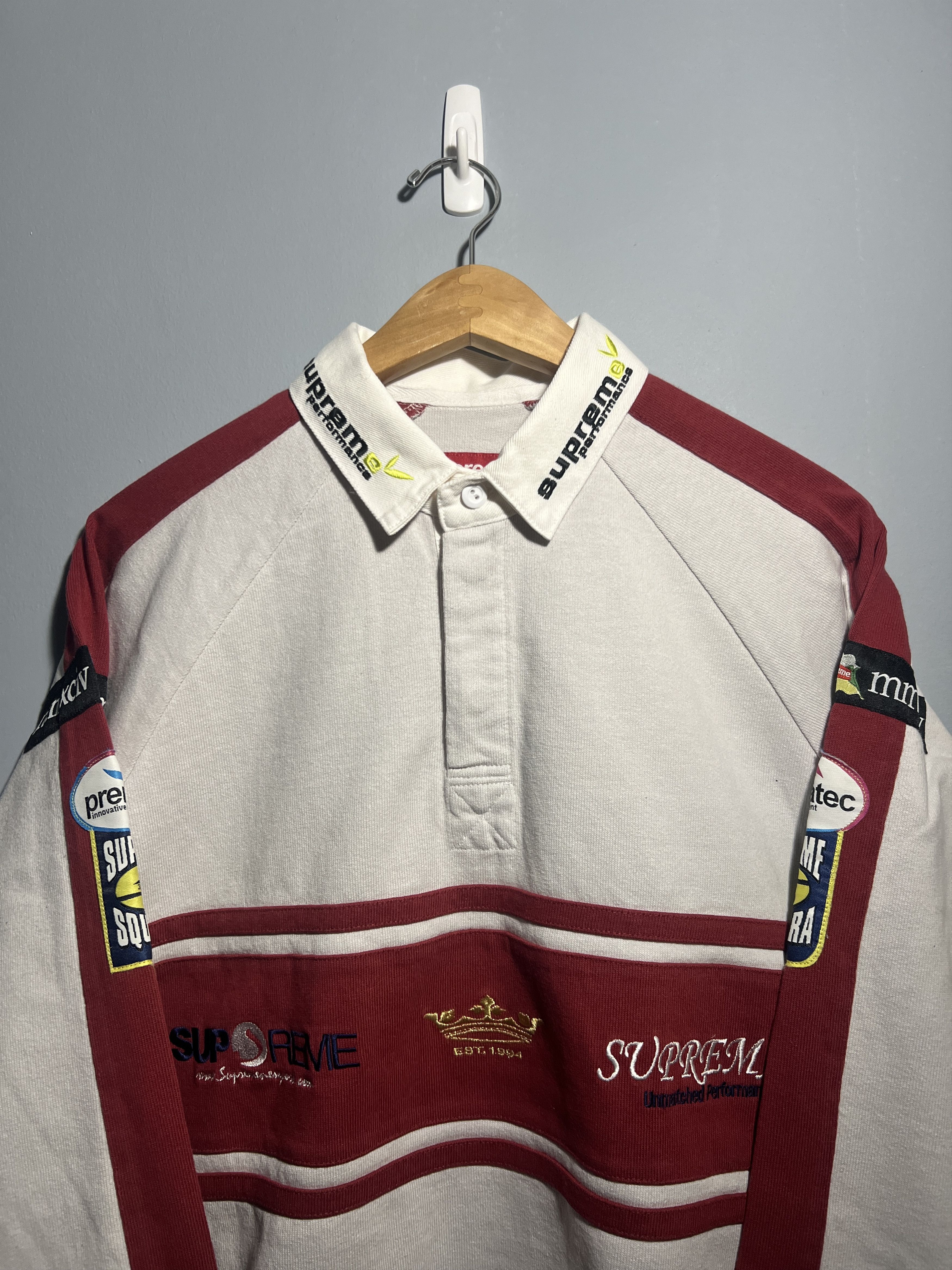 SUPREME LONG SLEEVE RUGBY POLO SHIRT SUPREME LONG SLEEVE RUGBY POLO SHIRT