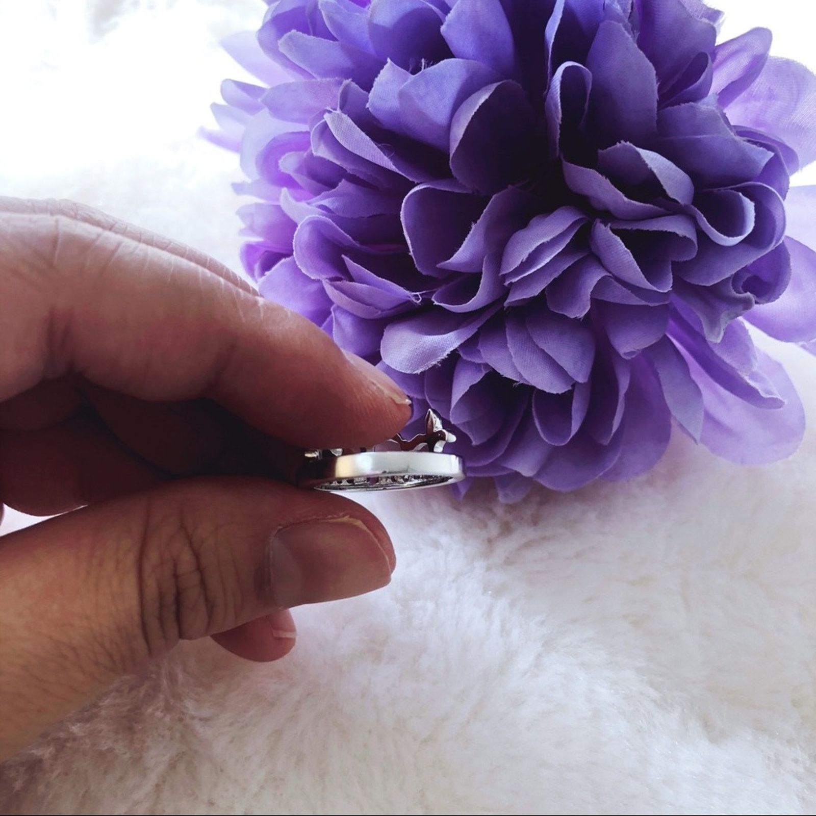 Other Sterling Silver Crown Ring Size ONE SIZE - 2 Thumbnail