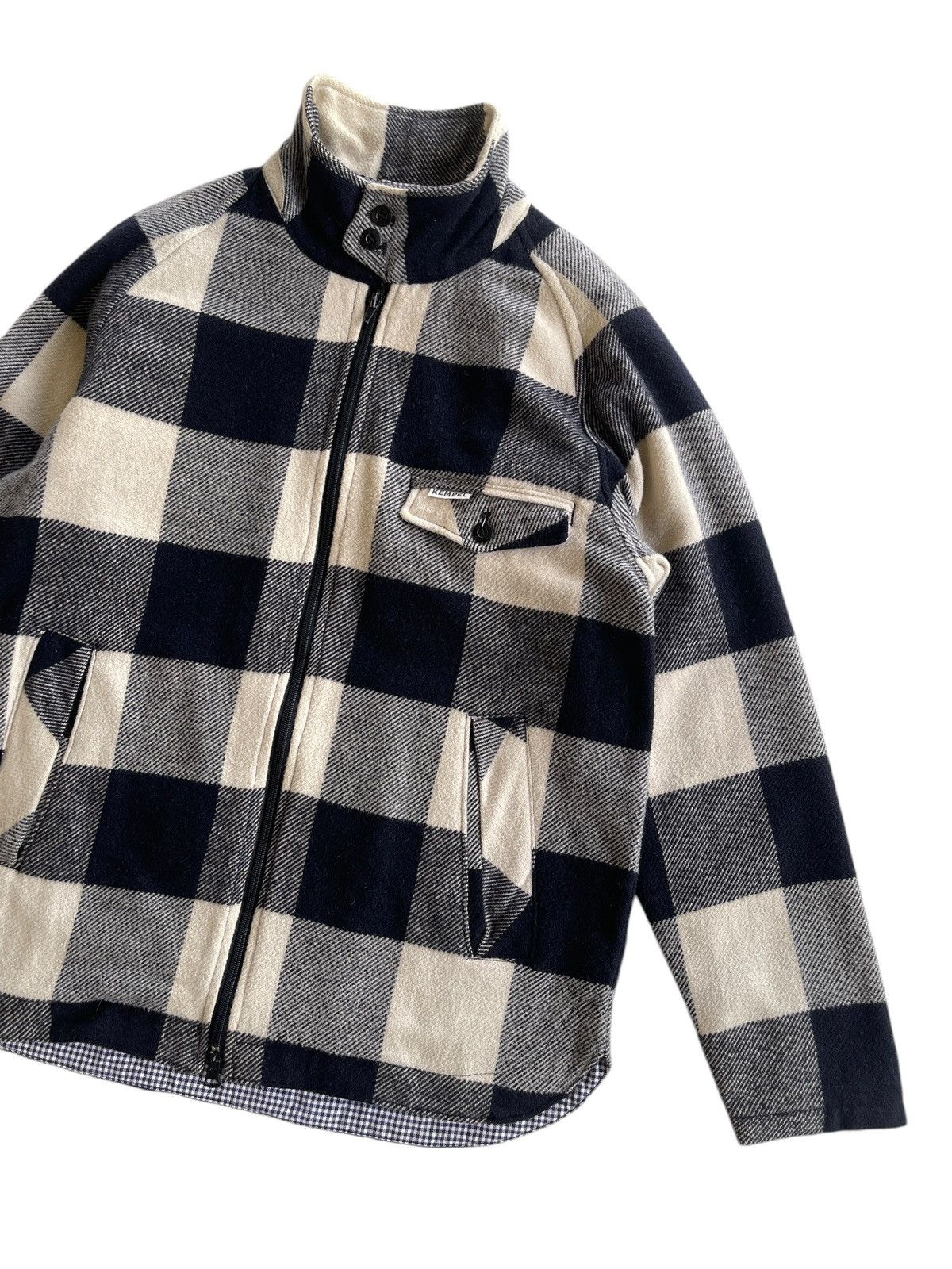Vintage Vintage Kempel Checkered Zipper Jacket Size US M / EU 48-50 / 2 - 6 Thumbnail
