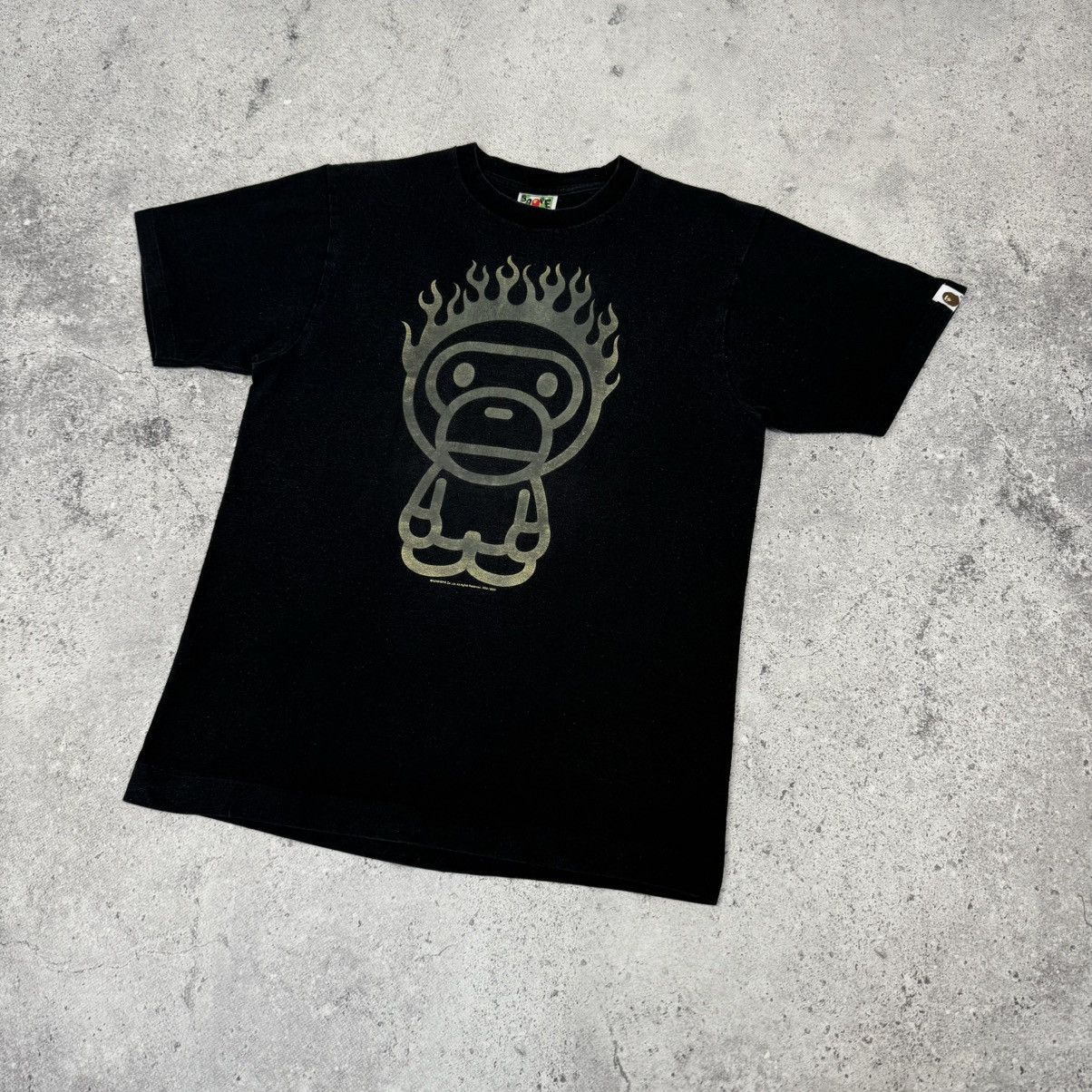 Bape Rare Bape Flame Baby Milo T Shirt Made In Japan Size US M / EU 48-50 / 2 - 6 Thumbnail