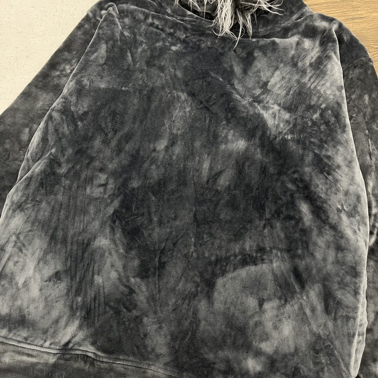Hysteric Glamour Backnumber Velvet Faux Fur Hoodie Ifsixwasnine LGB HG Style Size US L / EU 52-54 / 3 - 3 Thumbnail
