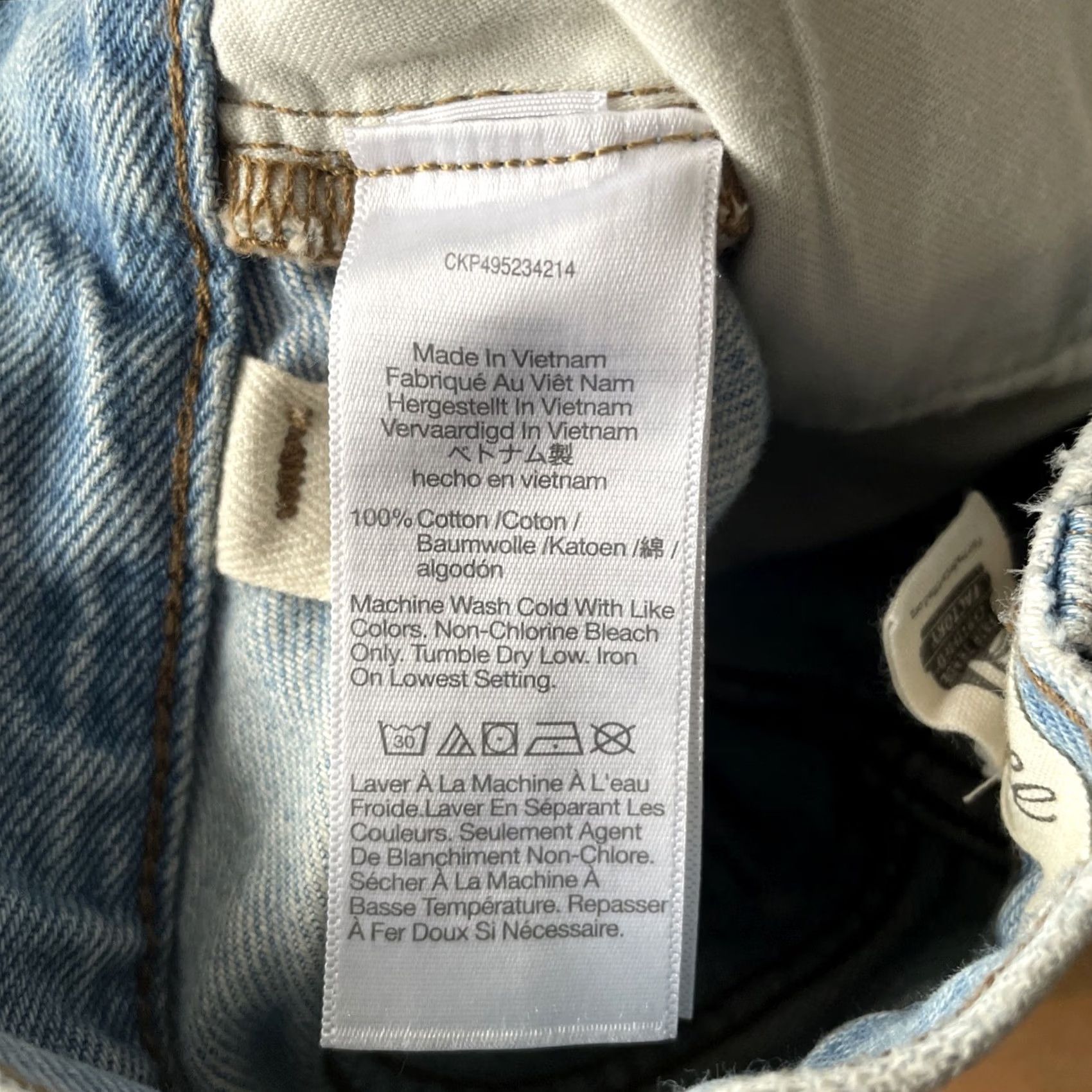 Madewell Madewell Jeans Womens 26P Relaxed Wide-Leg Distressed Denim Cuffed 32x27 Blue Leather? (Note: Original does not include leather) Size 26" / US 2 / IT 38 - 7 Thumbnail