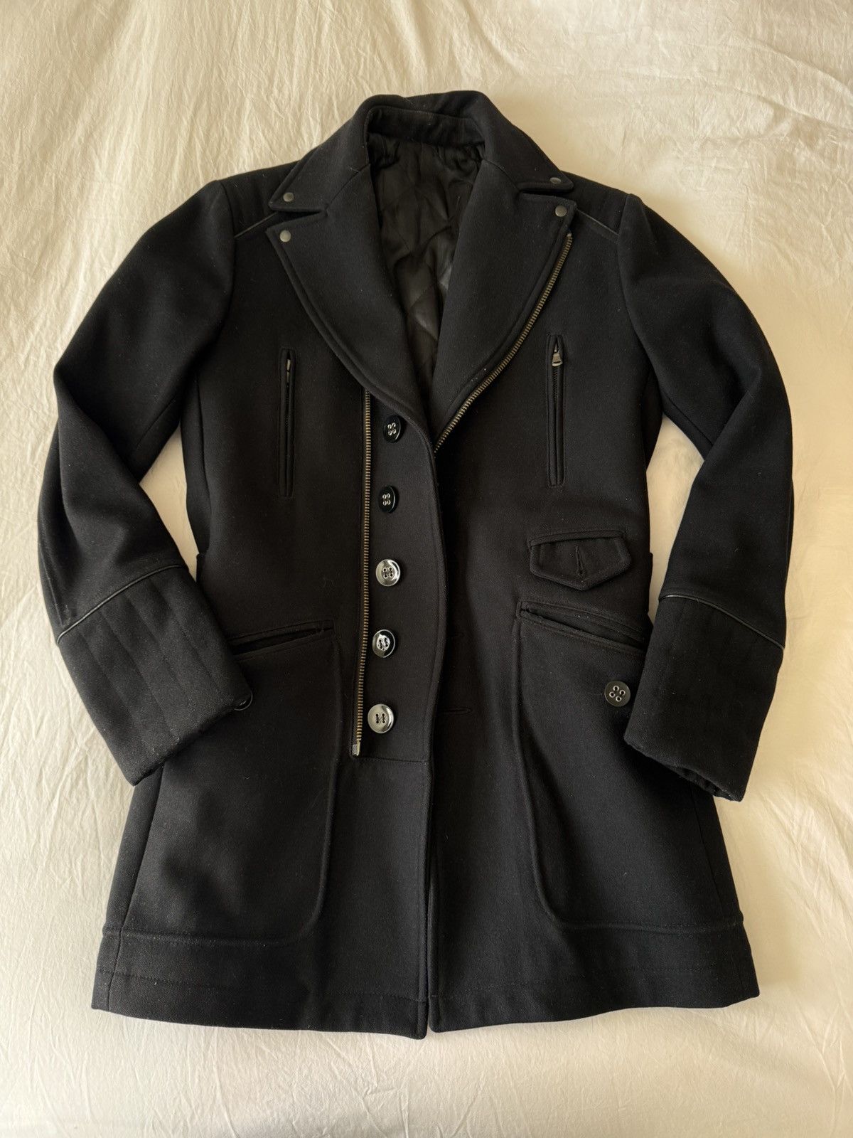 BILLTORNADE Black Wool & Cashmere Coat Size US S / EU 44-46 / 1 - 1 Thumbnail