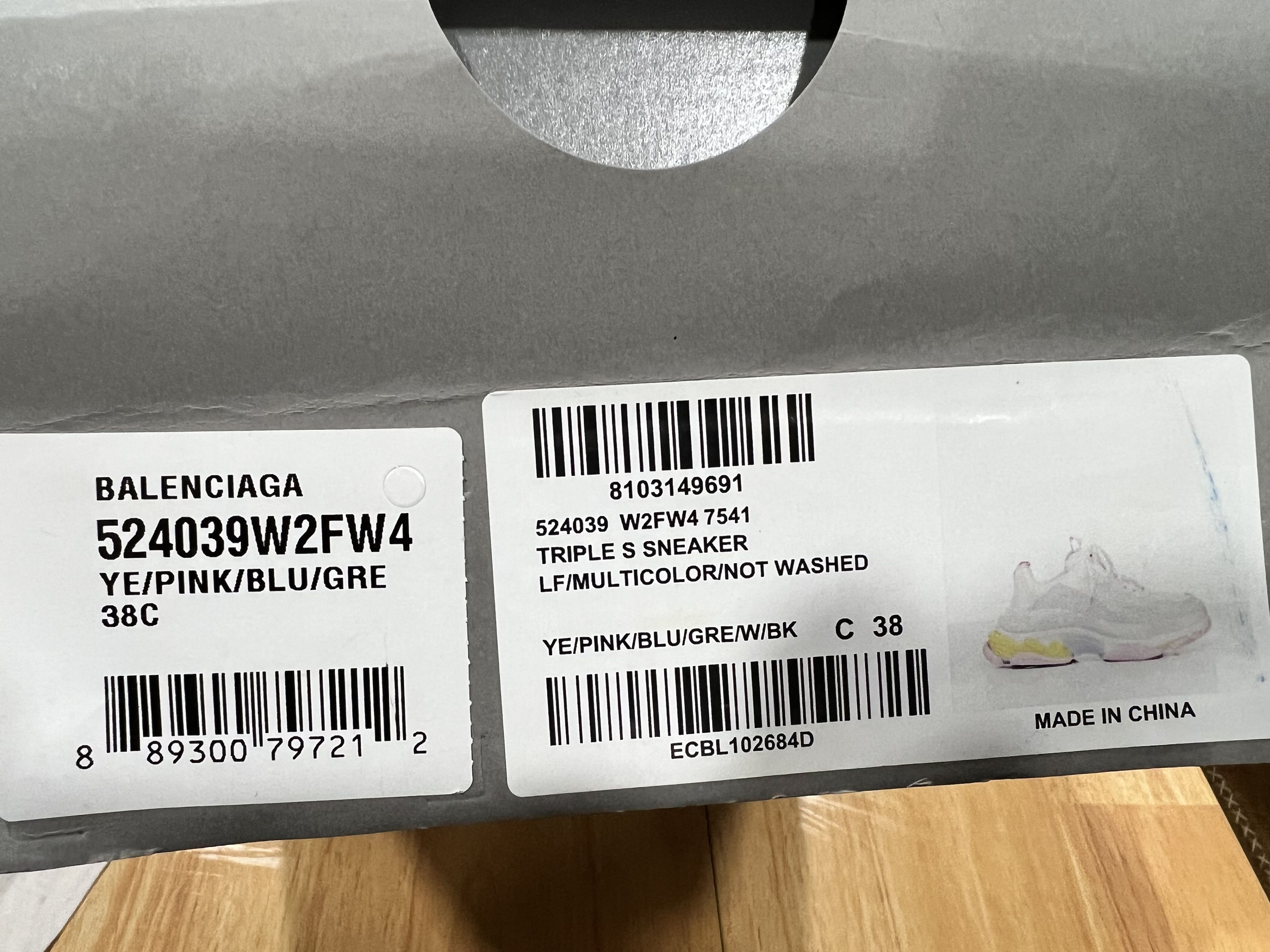Balenciaga Balenciaga Wmns Triple S Sneaker 'White Multi Size US 8 / IT 38 - 6 Thumbnail