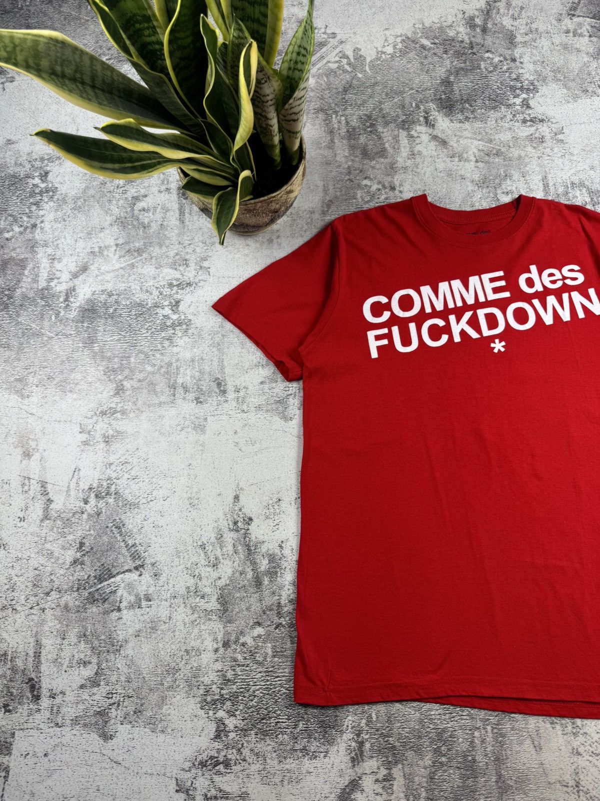 Comme Des Fuck Down Comme Des Fuckdown Men’s XLarge Red Logo Hip Hop Rap Cotton T Shirt Tee Jersey Size US XL / EU 56 / 4 - 3 Thumbnail
