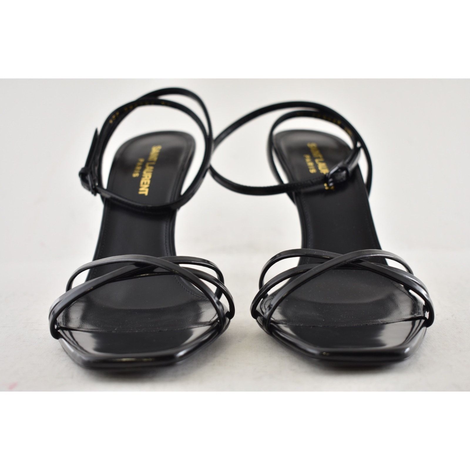 Yves Saint Laurent Saint Laurent Opyum 85 Black YSL Logo Heel Pump Sandal 39.5 Size US 8.5 / IT 38.5 - 10 Thumbnail