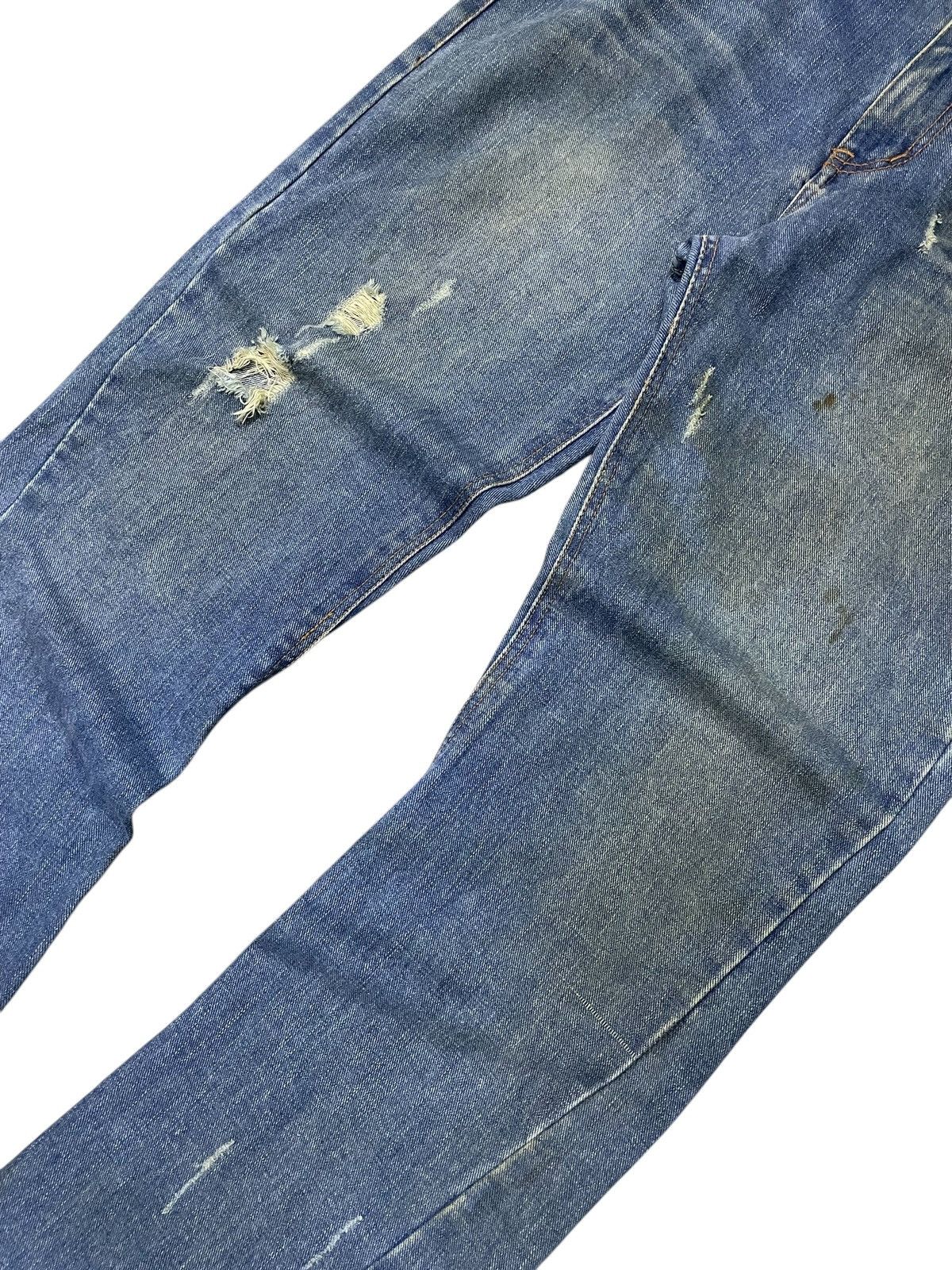 Japanese Brand × Le Grande Bleu (L.G.B.) × Tornado Mart Nylaus Japan Spiral Flare Studded Rhinestones Muddy Jeans Size US 32 / EU 48 - 4 Thumbnail