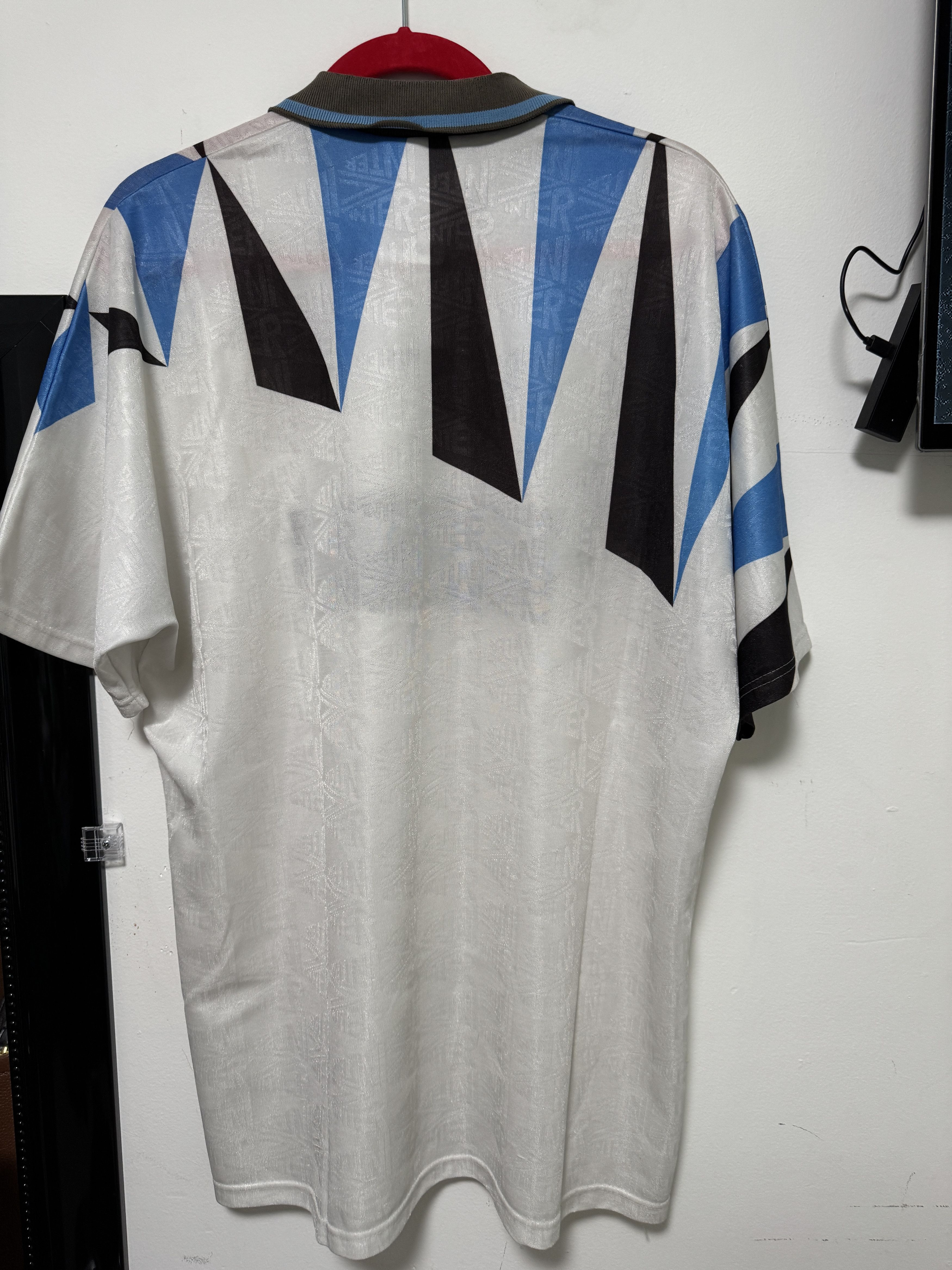 Umbro Umbro Inter Milan Vintage Soccer Jersey 1992/93 Away Size US XL / EU 56 / 4 - 5 Thumbnail