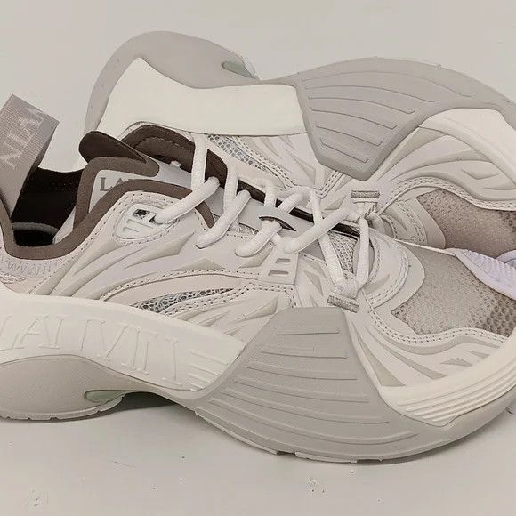 Lanvin Lanvin Flash X White Mesh Low-Top Sneakers - EU40/US10 Size US 10 / IT 40 - 7 Thumbnail