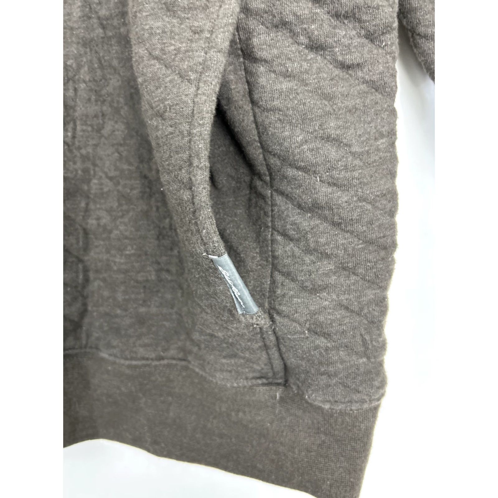 Eddie Bauer Eddie Bauer Mens XL Pullover Quilted Brown 1/4 Snap Pouch Pocket Sweater Size US XL / EU 56 / 4 - 6 Thumbnail
