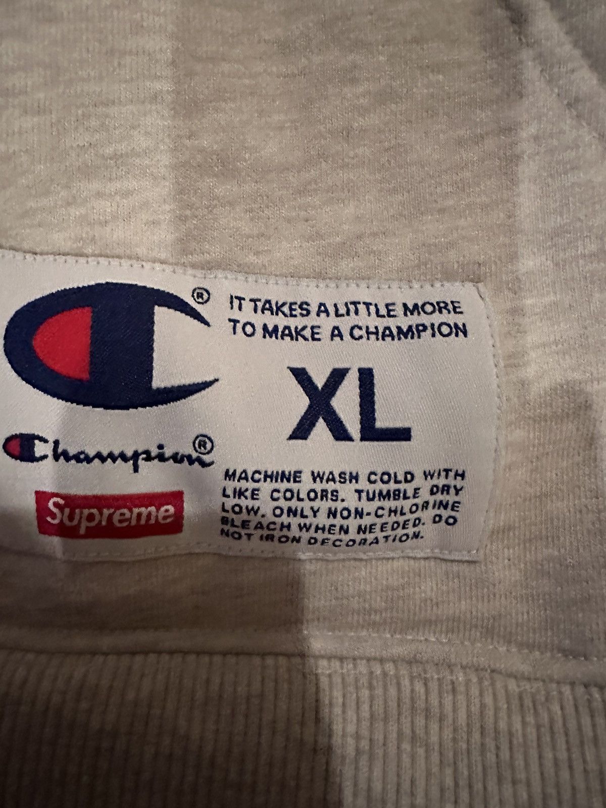 Champion × Supreme Supreme Champion Hoodie Size US XL / EU 56 / 4 - 5 Thumbnail