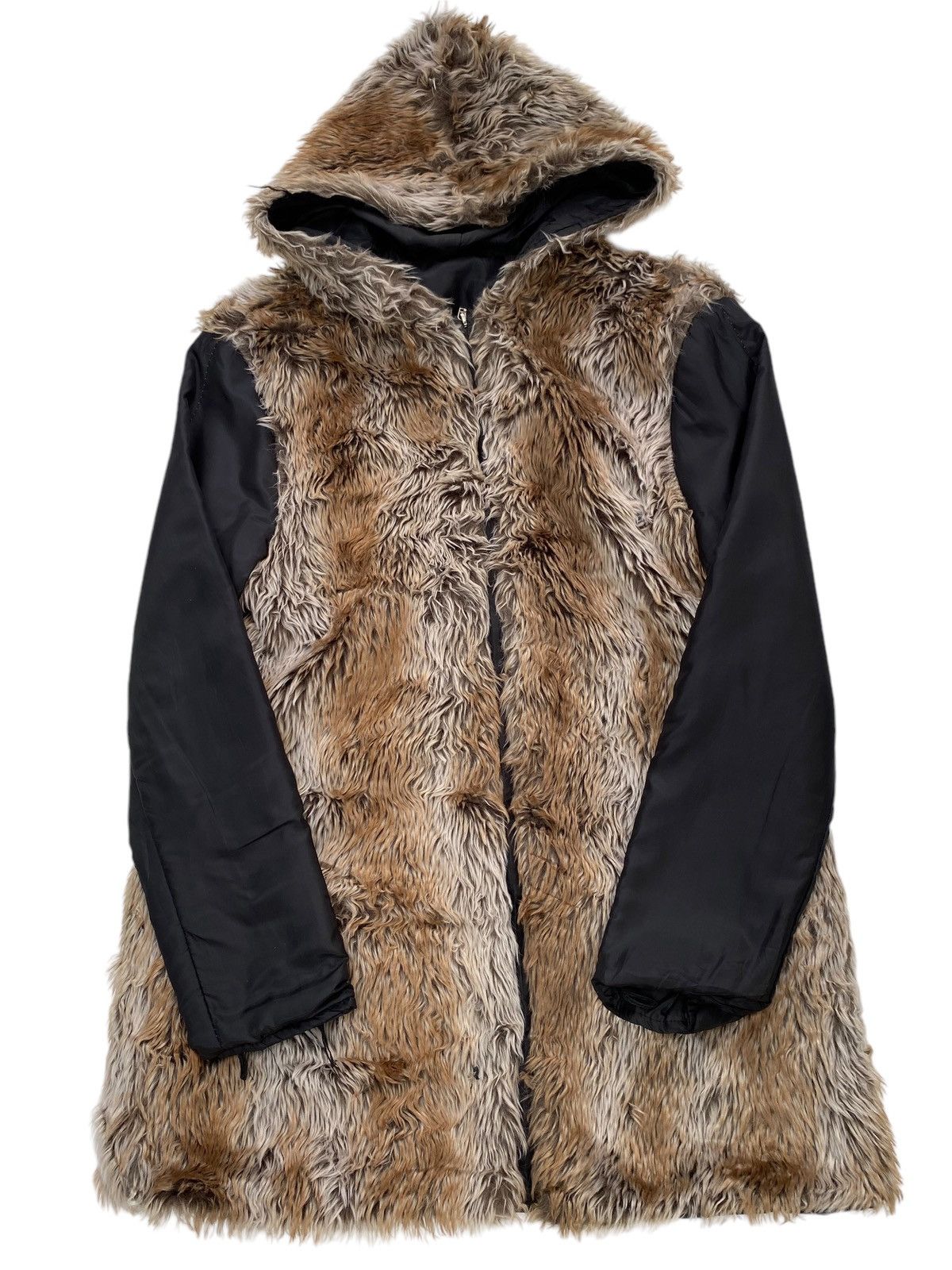 Japanese Brand × Vintage Vtg Fur Hoodie Size US S / EU 44-46 / 1 - 1 Thumbnail