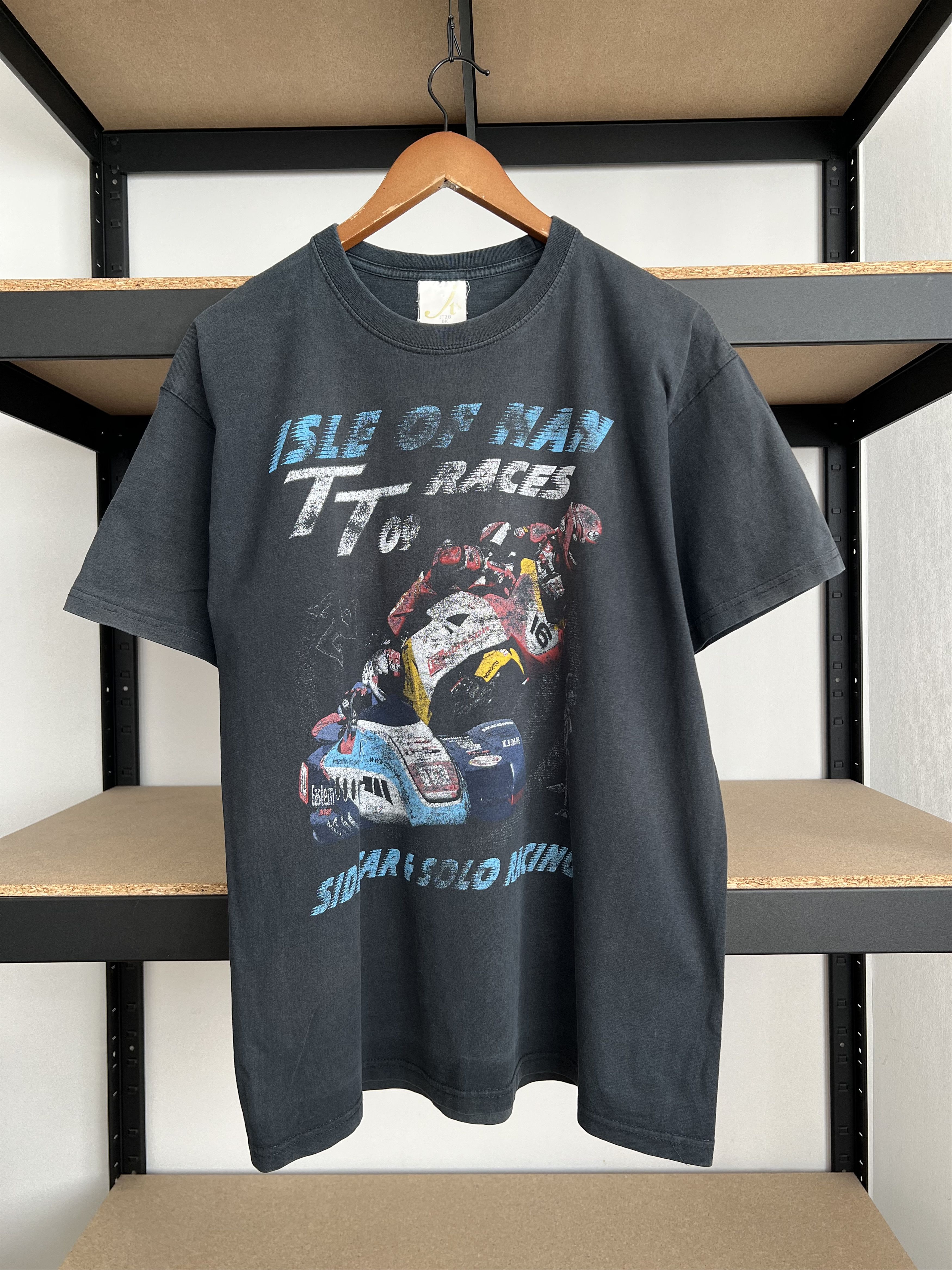 Vintage 2000s Isle of Man TT Sidecar Moto Racing T-shirt