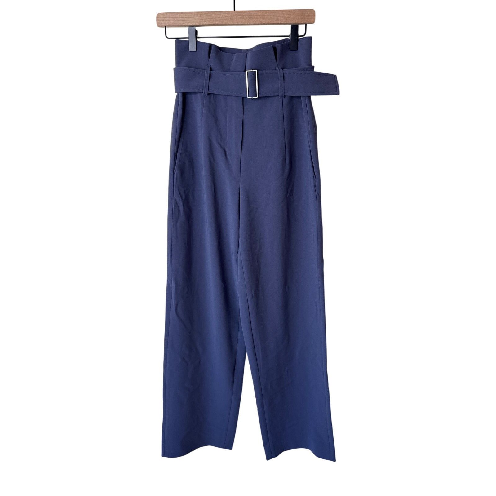 Aritzia BABATON Power Pant High Waisted Belted Dive Blue Size 2 Size 26" / US 2 / IT 38 - 4 Thumbnail