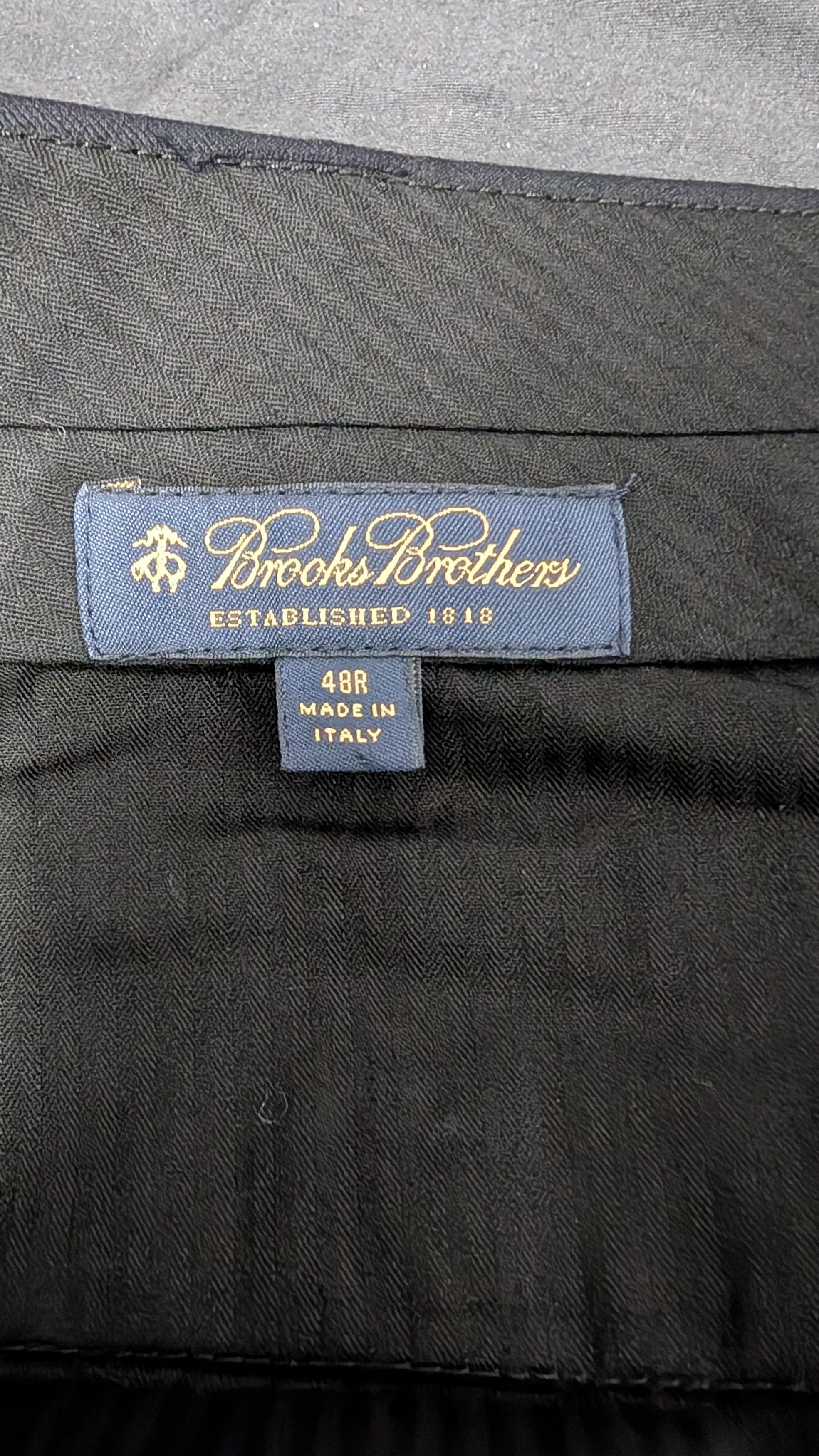Brooks Brothers Brooks Brothers Black Wool Trousers 48R, W 60cm, L 90cm Size US 44 / EU 60 - 5 Thumbnail