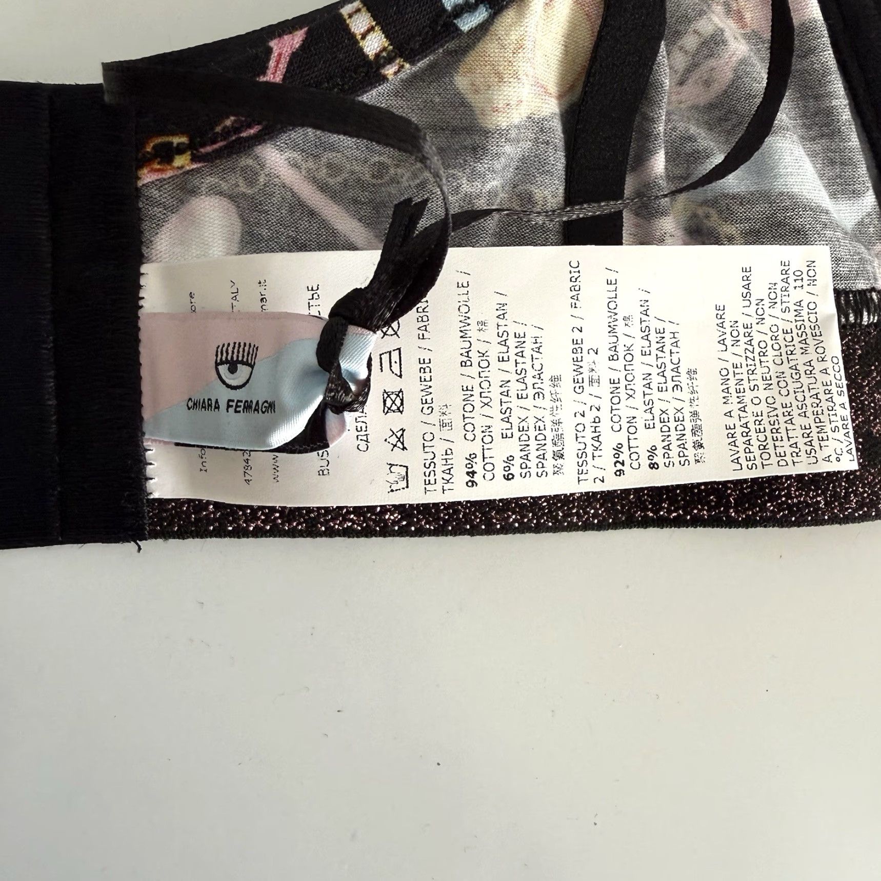 Chiara Ferragni **Chiara Ferragni Bustier Bralette Bra Black Logo Print US 32 XS** User: **Chiara Ferragni Bustier Bralette Bra Black Logo Print Size US 32 XS** Size ONE SIZE - 6 Thumbnail