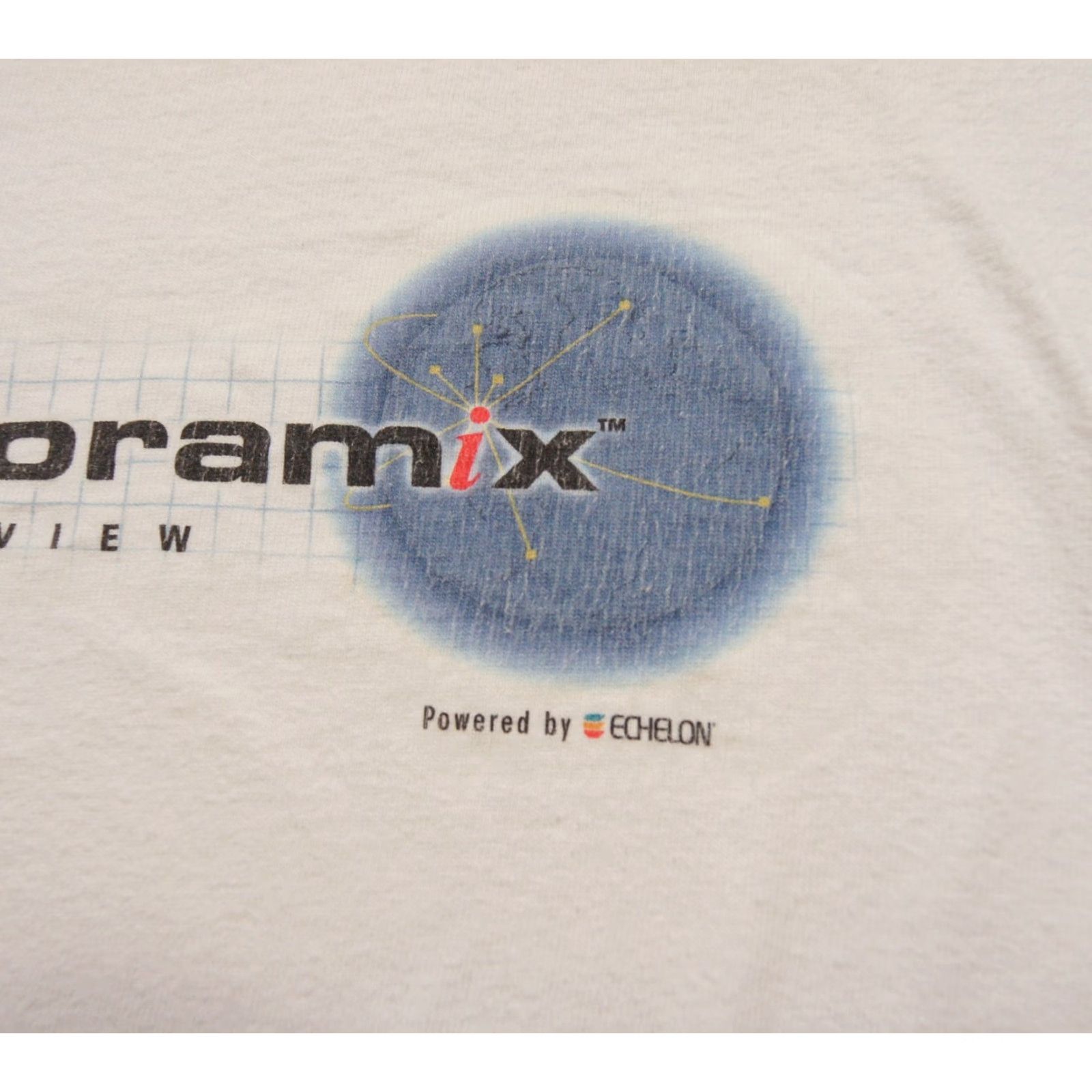 Hanes VINTAGE Panoramix Shirt Mens XL White Long Sleeve Technology Tee Y2K Echelon Hanes Shirt Mens XL White Long Sleeve Logo 80s 90s Mens? Size US XL / EU 56 / 4 - 3 Thumbnail
