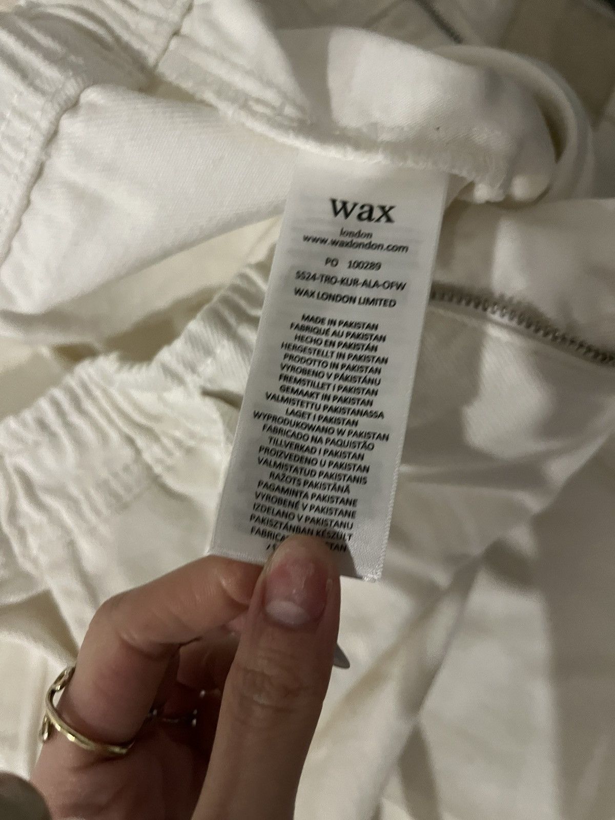 Wax London Wax London Kurt - Off White Organic Cotton Trousers Size US 34 / EU 50 - 3 Thumbnail