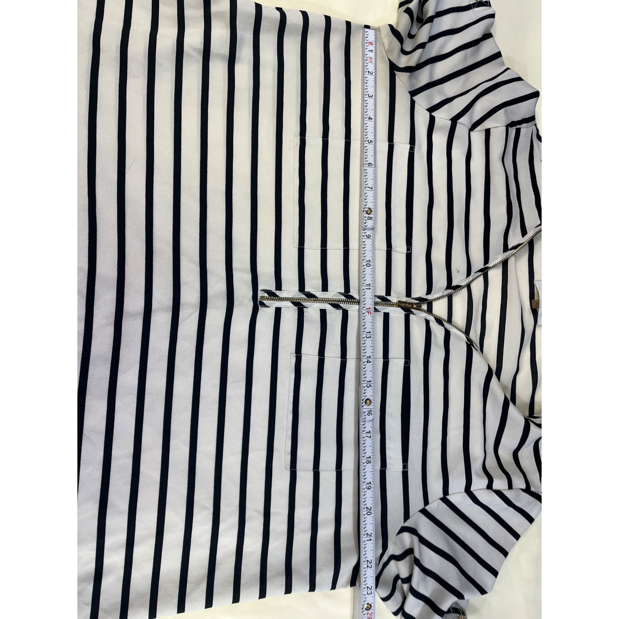 Calvin Klein Calvin Klein Womens long sleeve striped Top Size XL SKU 6985 Size XL / US 12-14 / IT 48-50 - 7 Thumbnail