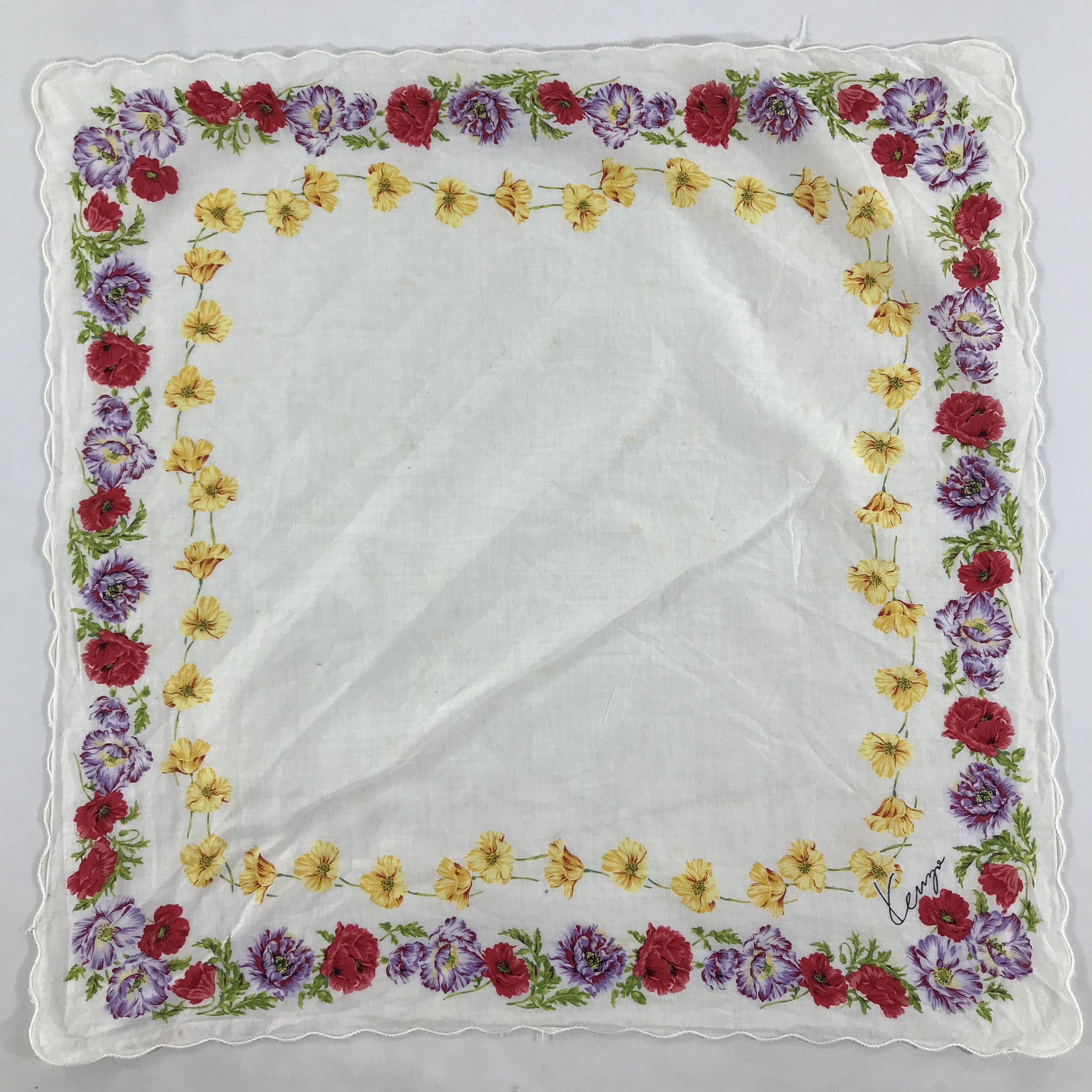 Kenzo × Vintage Kenzo Bandana / Handkerchief / Neckerchief - S1888 Size ONE SIZE - 1 Thumbnail