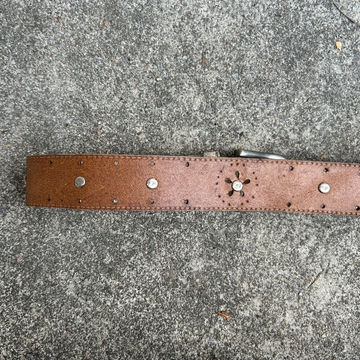 Vintage Vintage studded leather belt (Ka-pi-tal Style) Size ONE SIZE - 13 Thumbnail