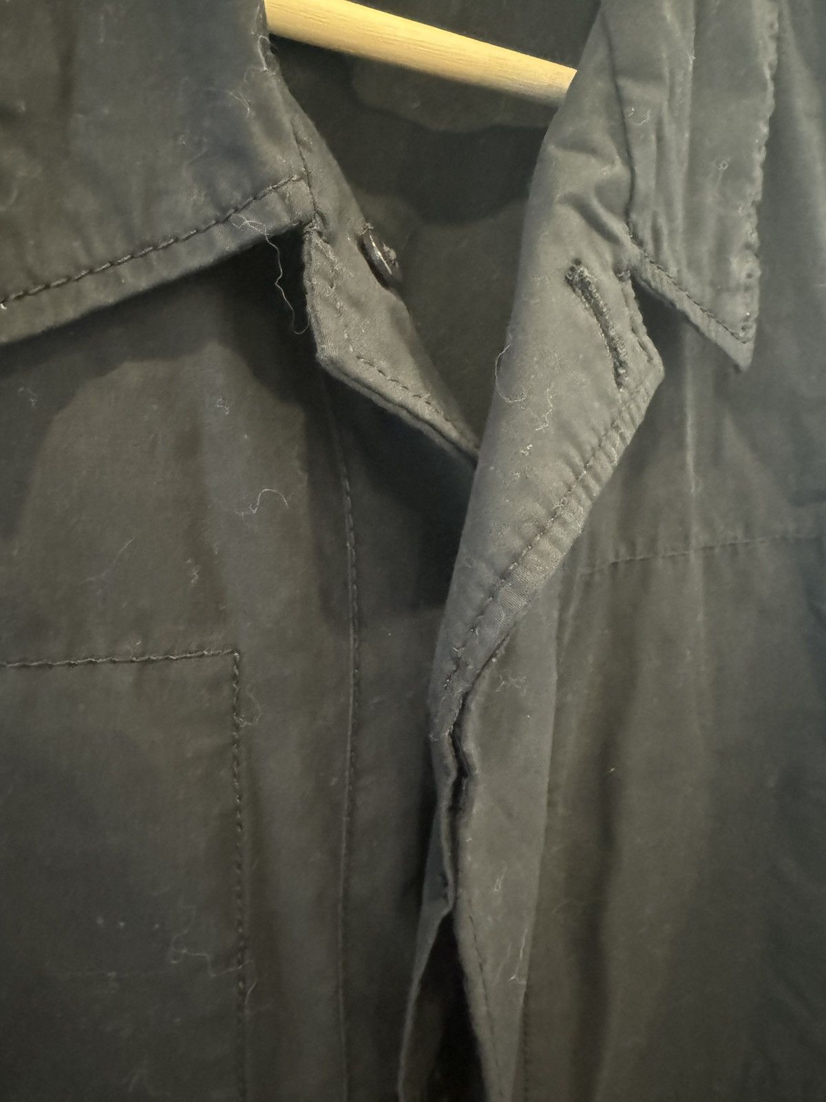 Ann Demeulemeester Military waxed polyester jacket internal pockets Size US S / EU 44-46 / 1 - 2 Thumbnail