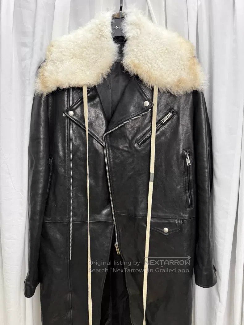 Ann Demeulemeester Ann Demeulemeester Extra Long Biker Coat Size US M / EU 48-50 / 2 - 9 Thumbnail
