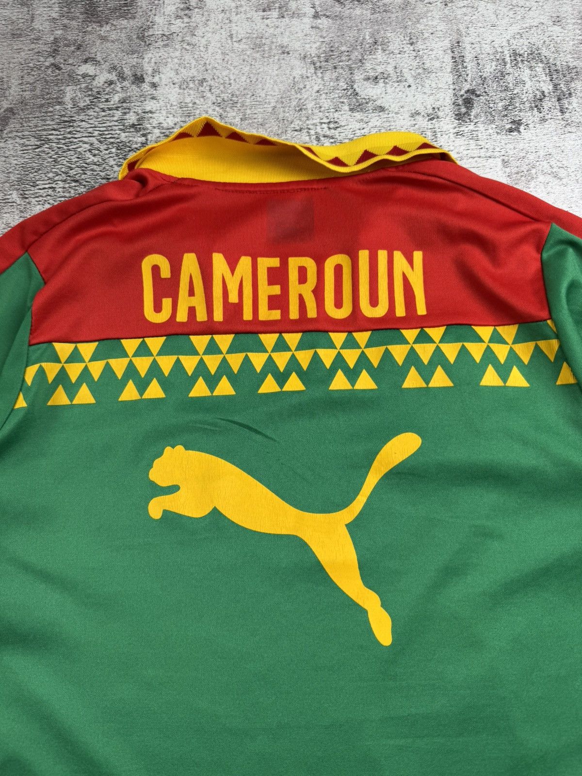 Puma × Vintage Cameroon Africa National Vintage Home Puma Soccer Football T Shirt Jersey Tee Size US S / EU 44-46 / 1 - 13 Thumbnail
