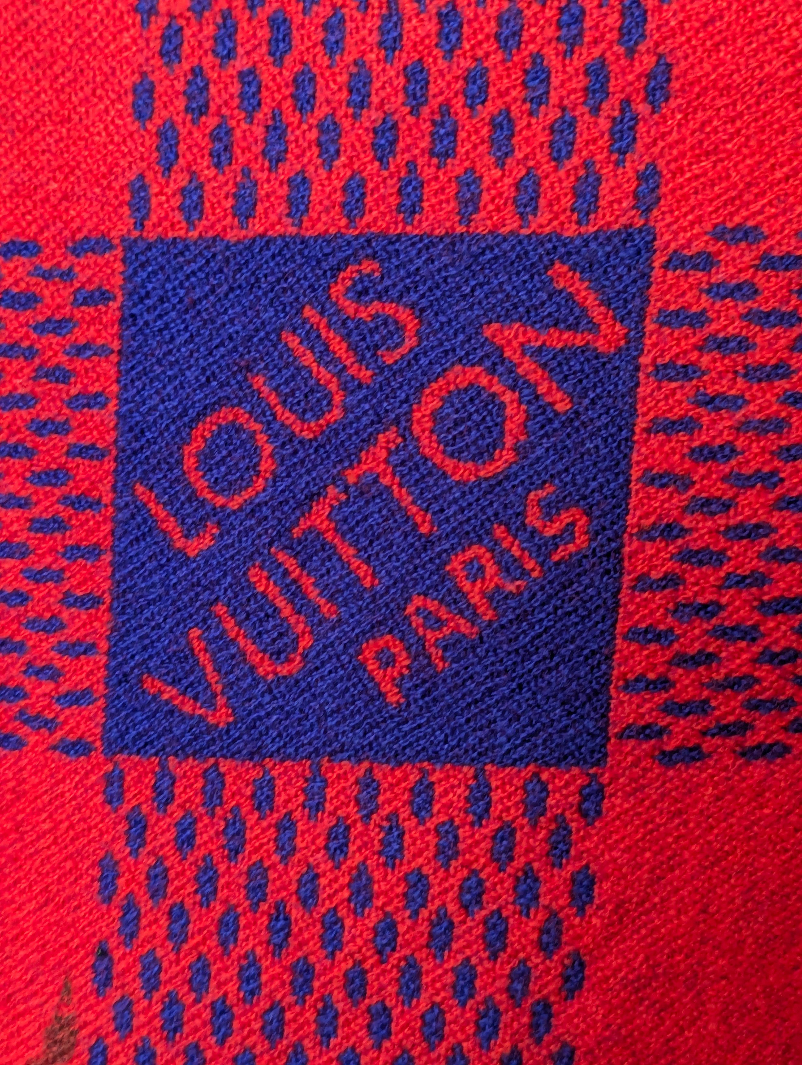 Louis Vuitton LOUIS VUITTON Damier Masai Large Wool Rug Blanket - RARE Size ONE SIZE - 5 Thumbnail