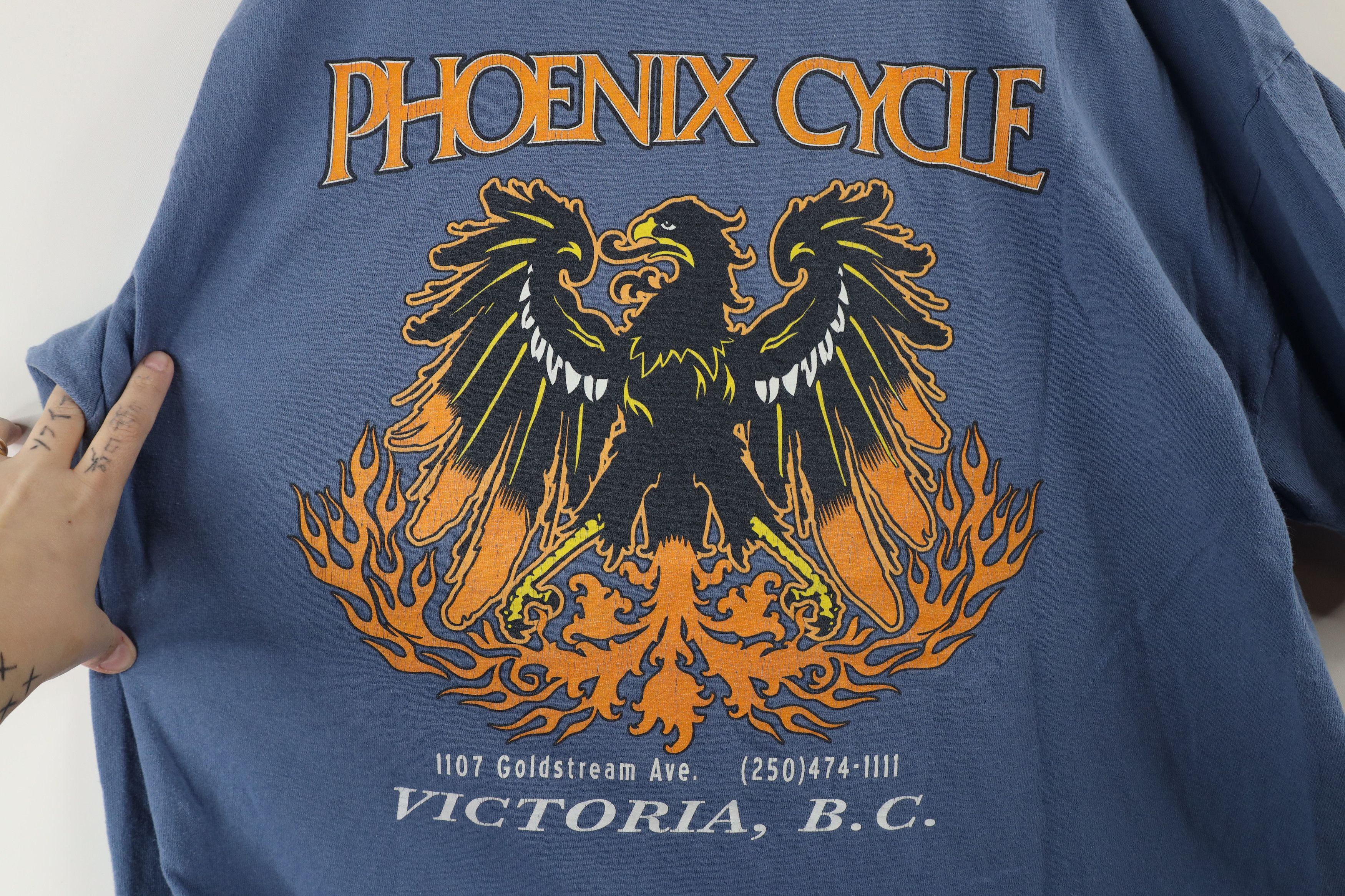 Vintage Vintage Streetwear Phoenix Cycle Motorcycles Canada T-Shirt Size US XL / EU 56 / 4 - 7 Thumbnail