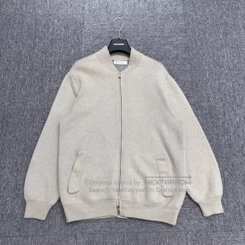Brunello Cucinelli Brunello Cucinelli Cashmere Zip-Up Knit Top Size US M / EU 48-50 / 2 - 1 Thumbnail