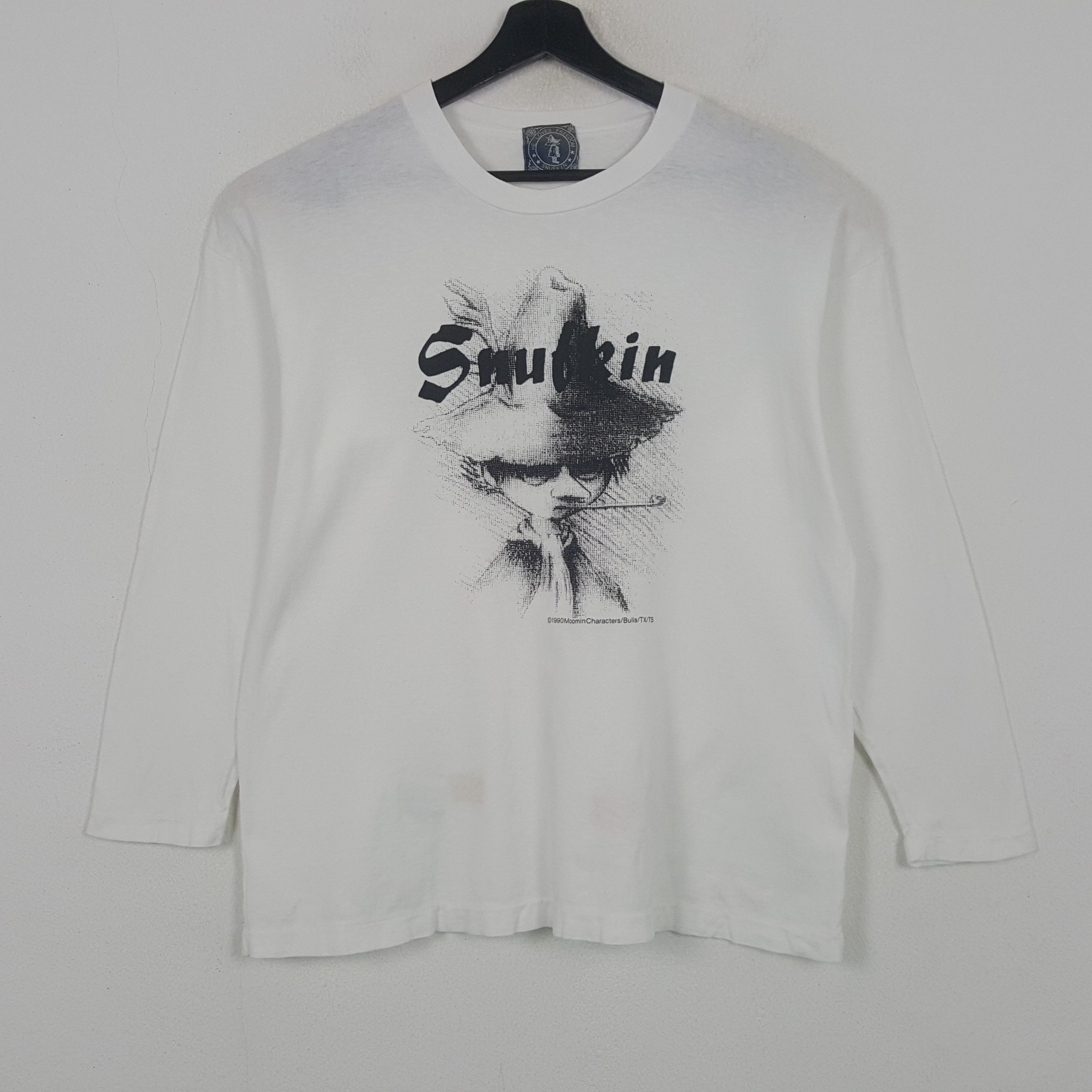 Vintage Snufkin Character Moomin Books Long Sleeve Tshirt RR3 Size US L / EU 52-54 / 3 - 1 Thumbnail