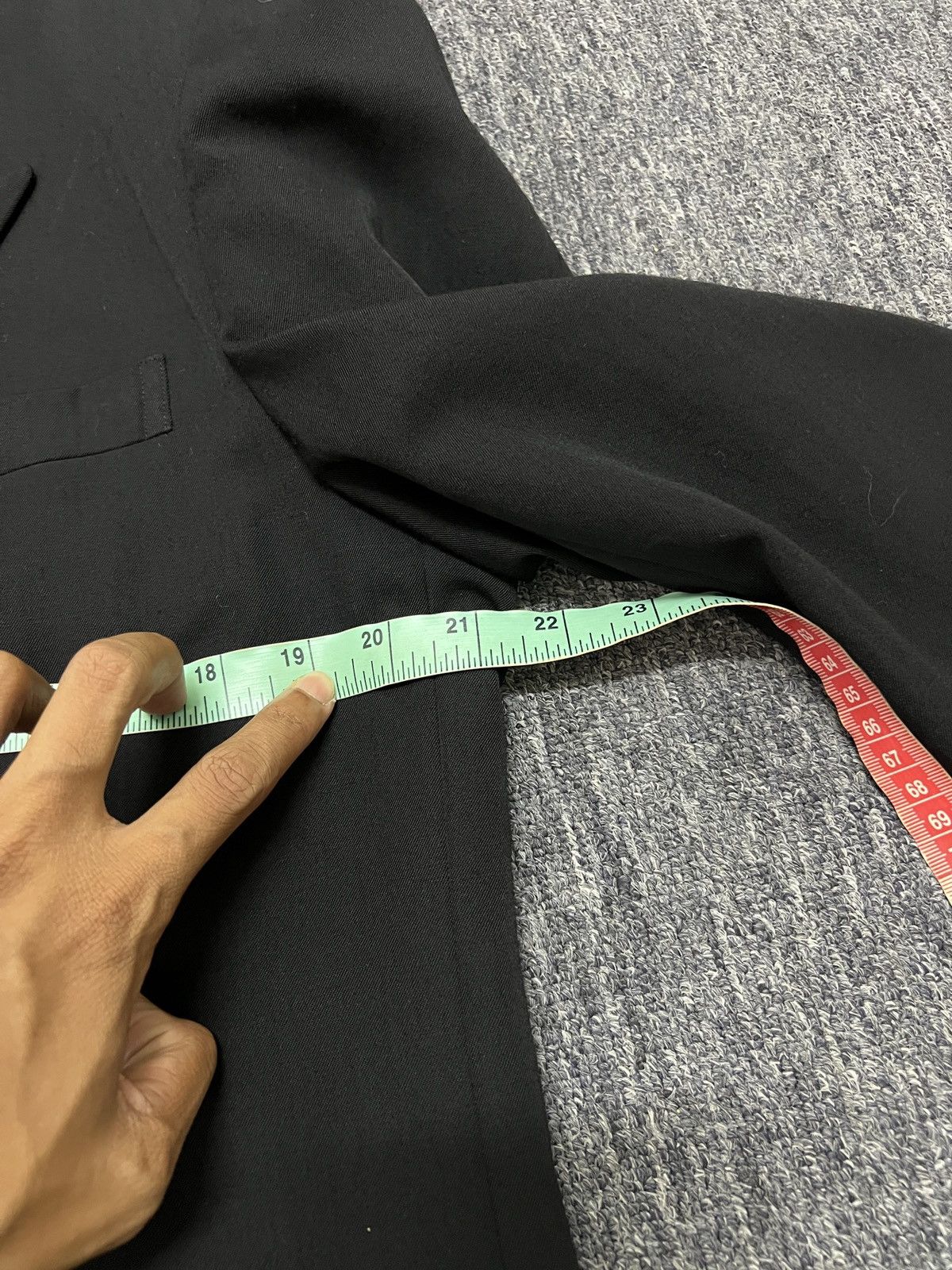 Comme des Garcons Homme Plus Vintage 1988 Comme Des Garçons black Wool Blazer Size 42R - 14 Thumbnail