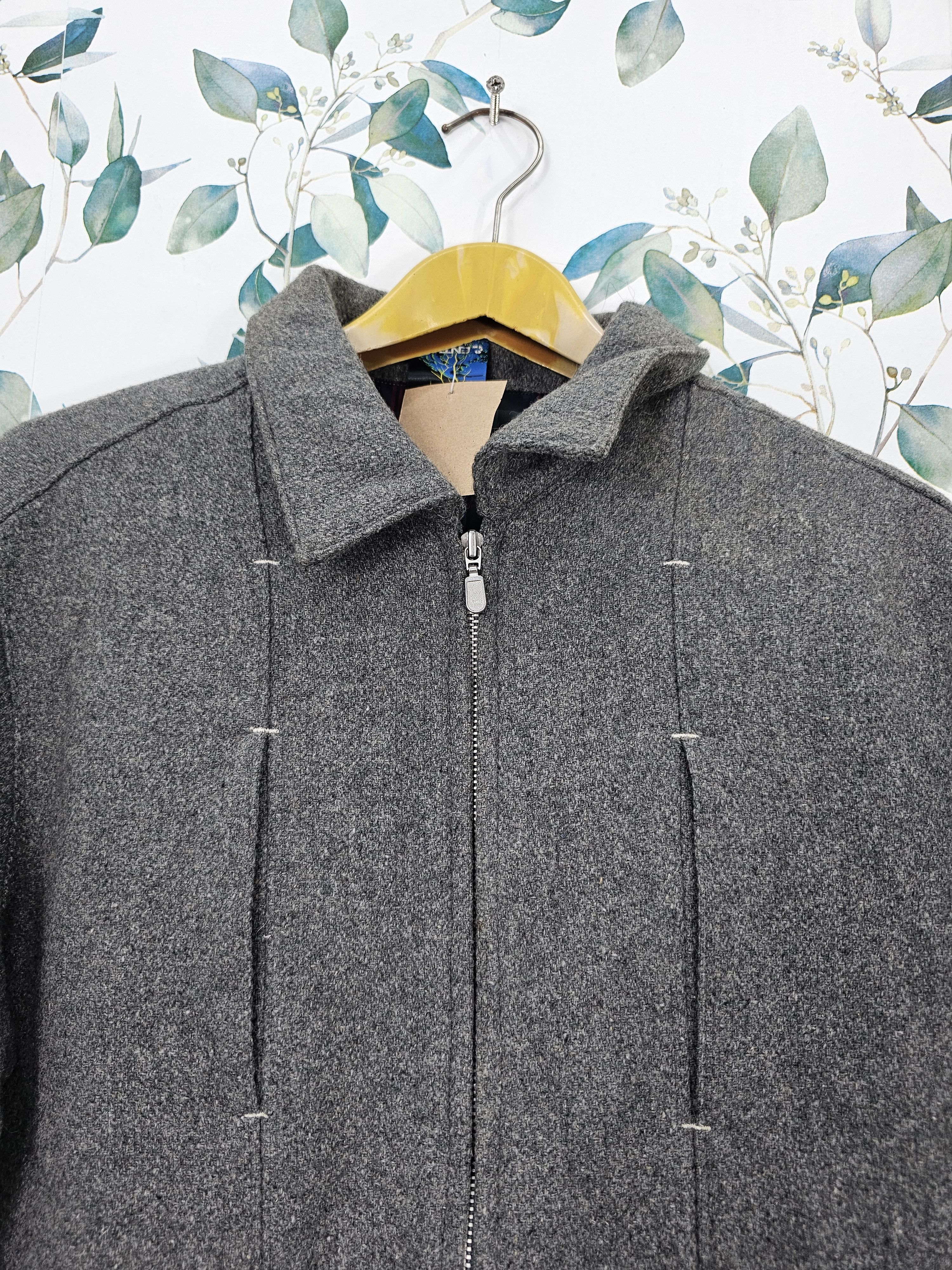 Japanese Brand ENTIA Casual Wool Plaid Checked Designer Jacket J0120 Size US L / EU 52-54 / 3 - 9 Thumbnail