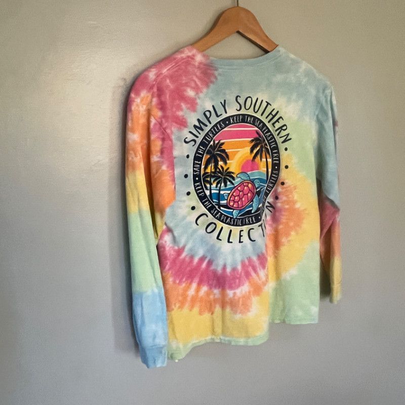 Designer Simply Southern Tie-Dye T-Shirt Kids Large Size L / US 10 / IT 46 - 5 Thumbnail