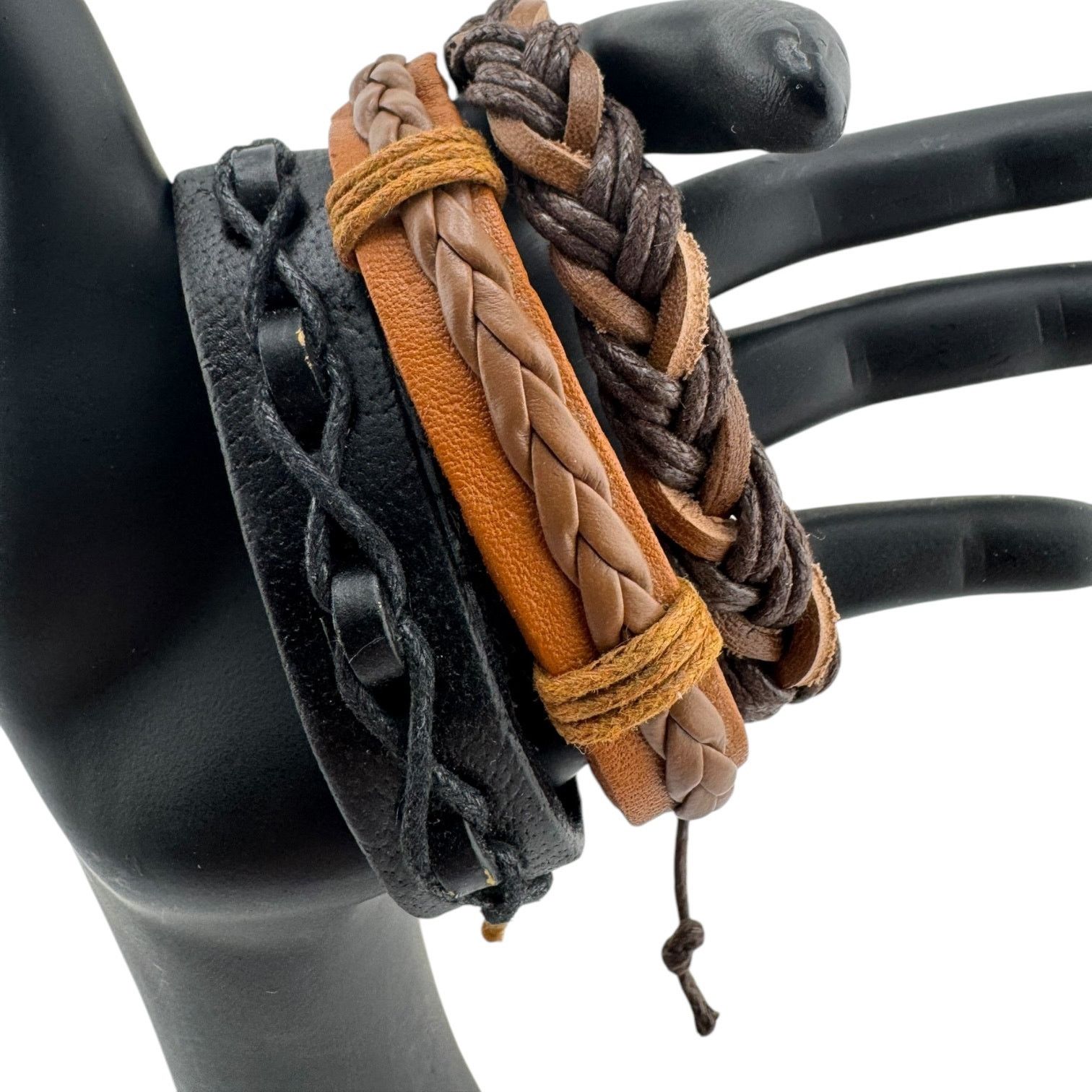 Other Trinity of Trouble: Handmade Leather Cuffs Wild & Wicked Size ONE SIZE - 1 Thumbnail