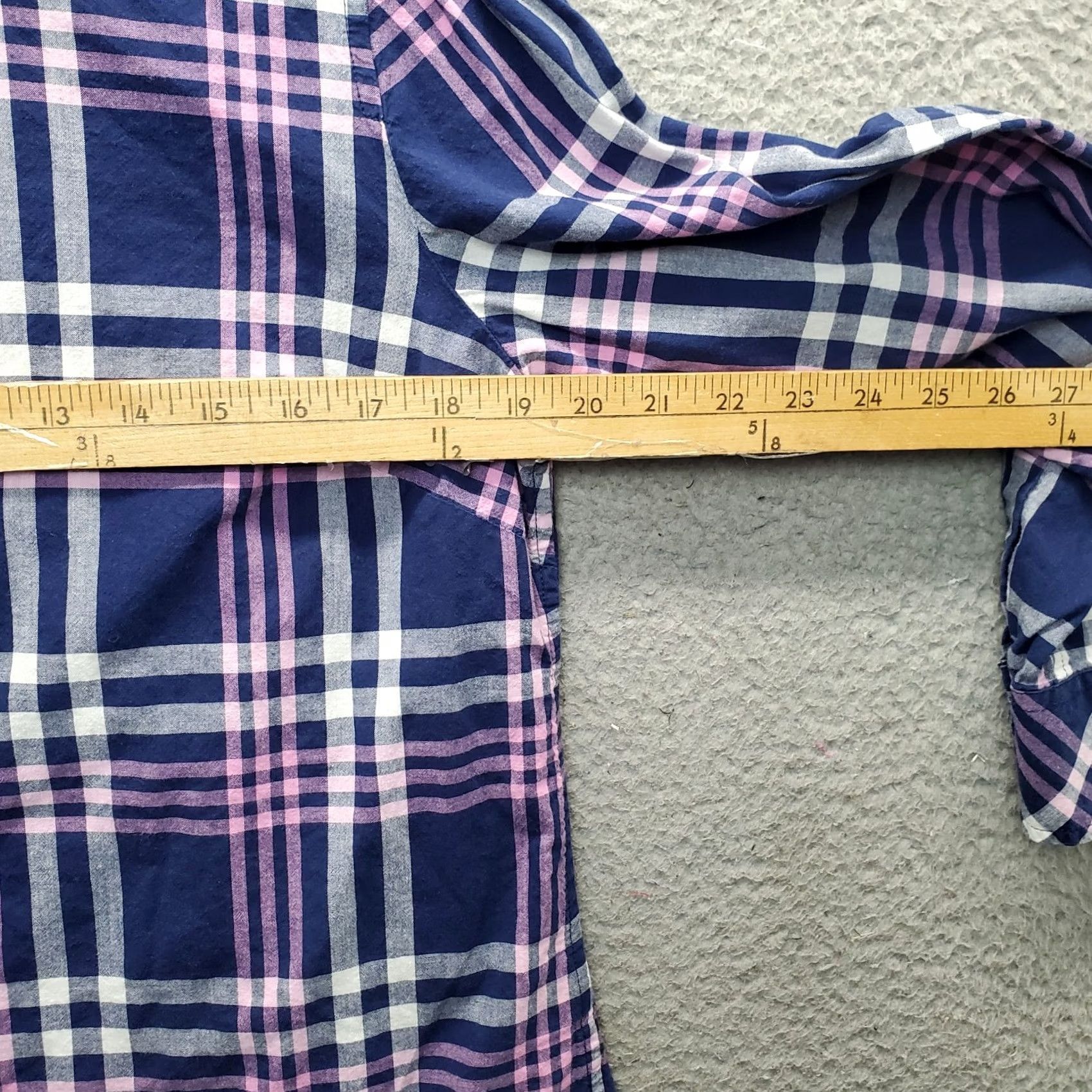 Talbots Talbots Shirt Women Size L Multicolor Plaid Long Sleeve Lightweight Collared Button Up Size L / US 10 / IT 46 - 4 Thumbnail